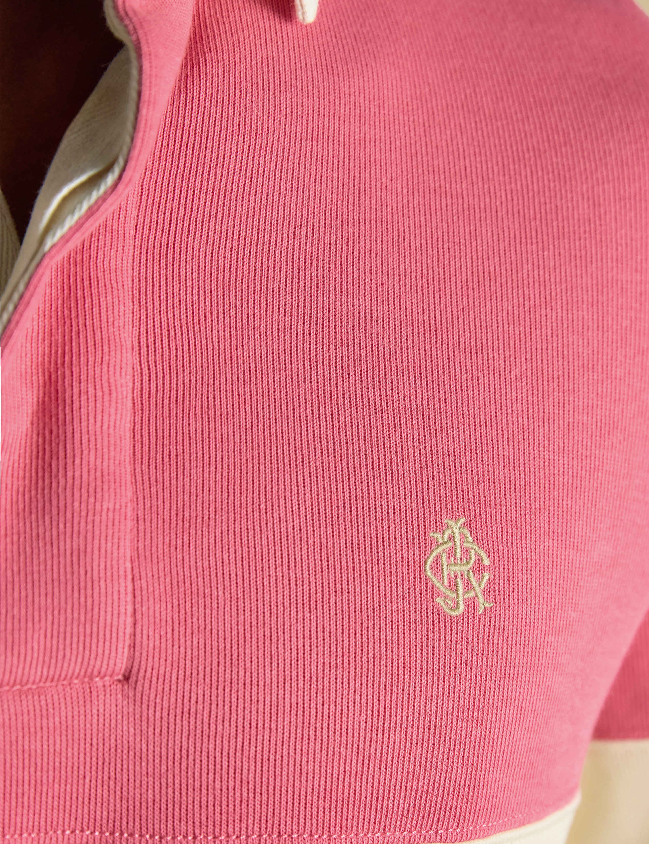 Pure Cotton Colour Block Rugby Top 3 of 9
