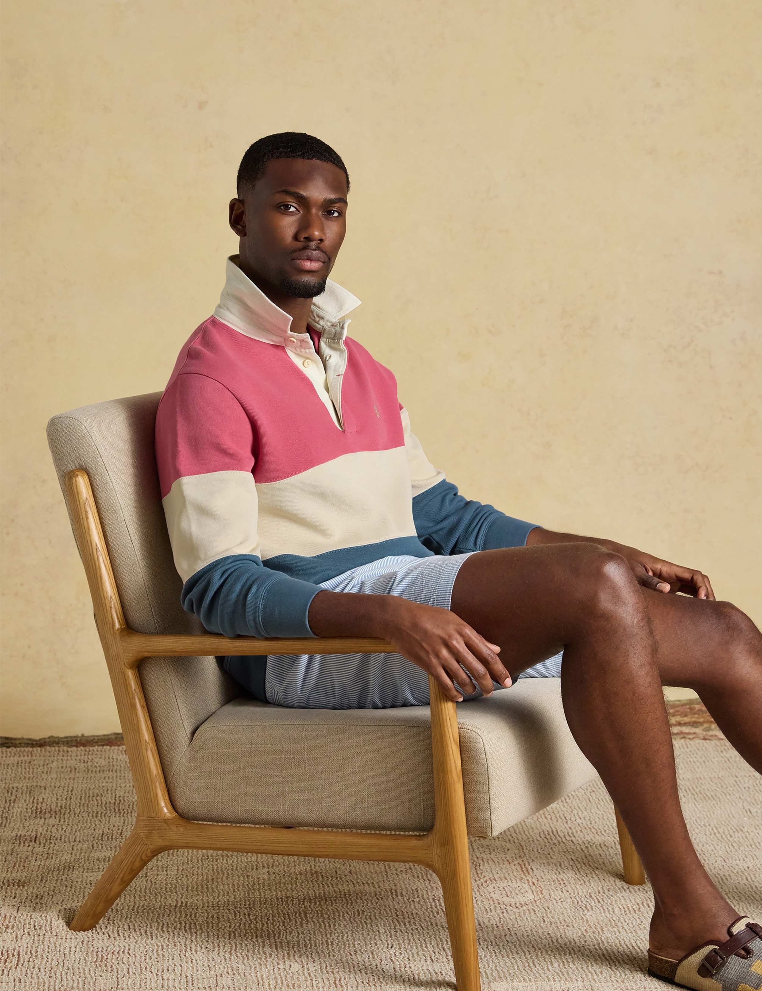 Pure Cotton Colour Block Rugby Top 5 of 9