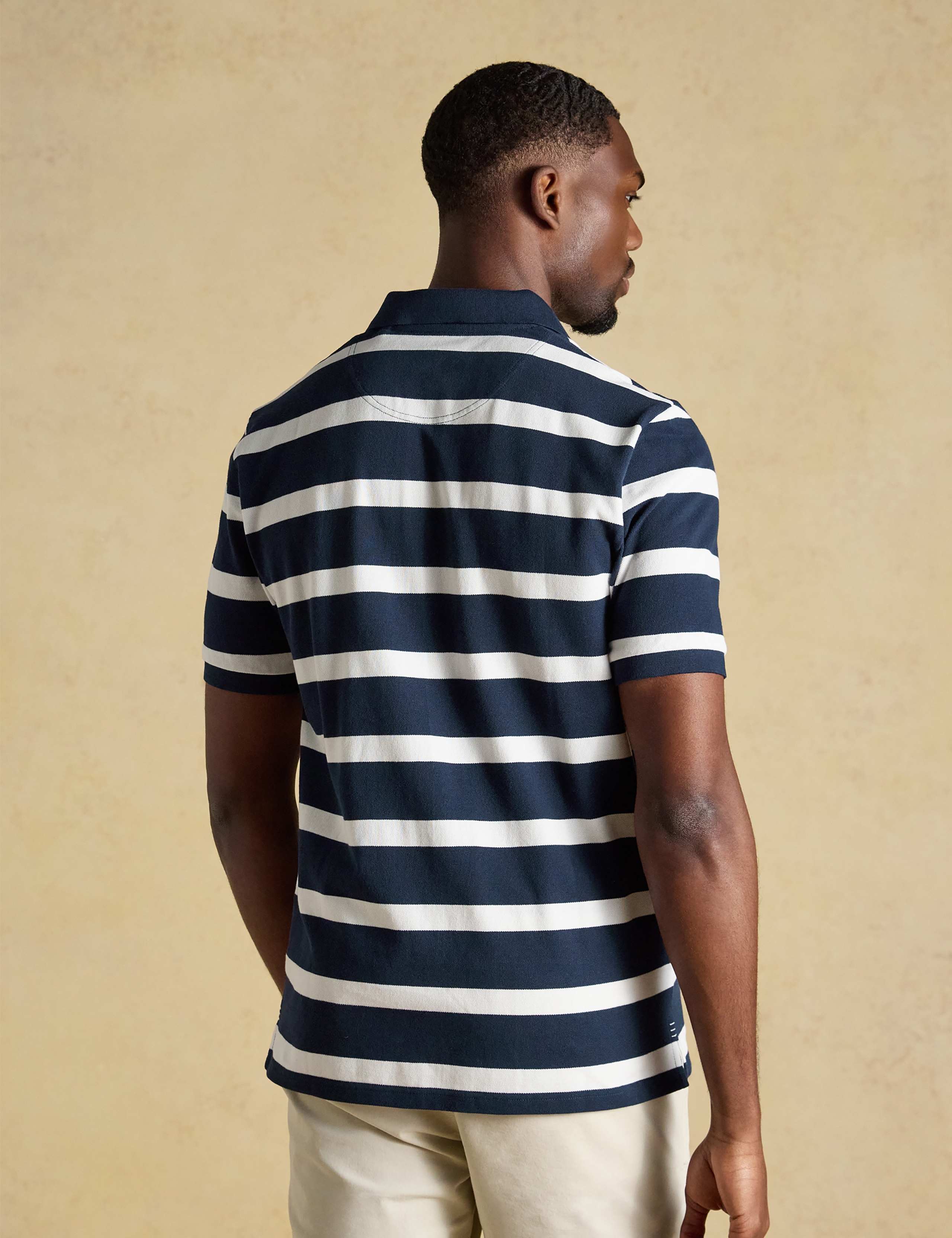 3 Pack Pure Cotton Striped Polo Shirts 5 of 10