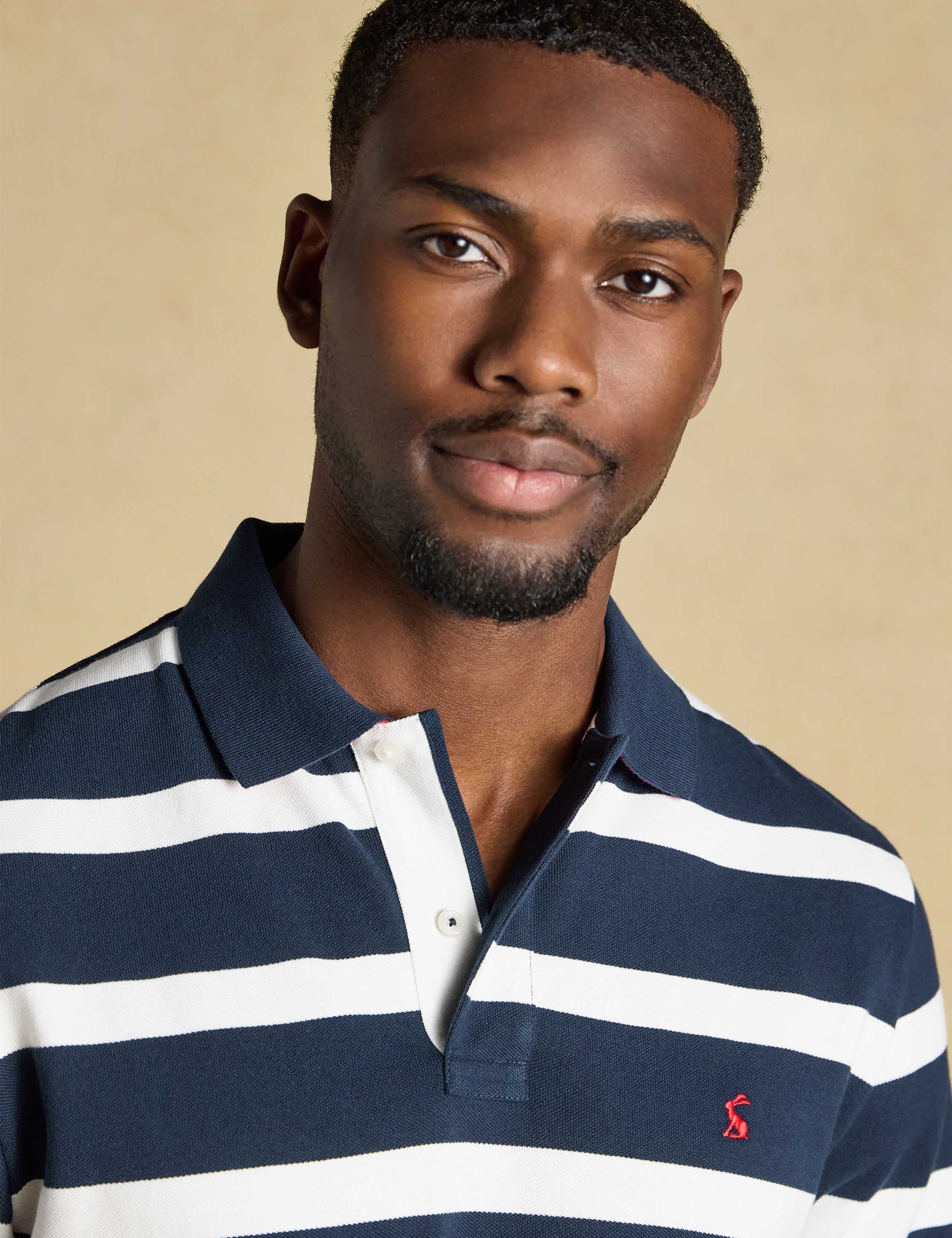 3 Pack Pure Cotton Striped Polo Shirts 6 of 10