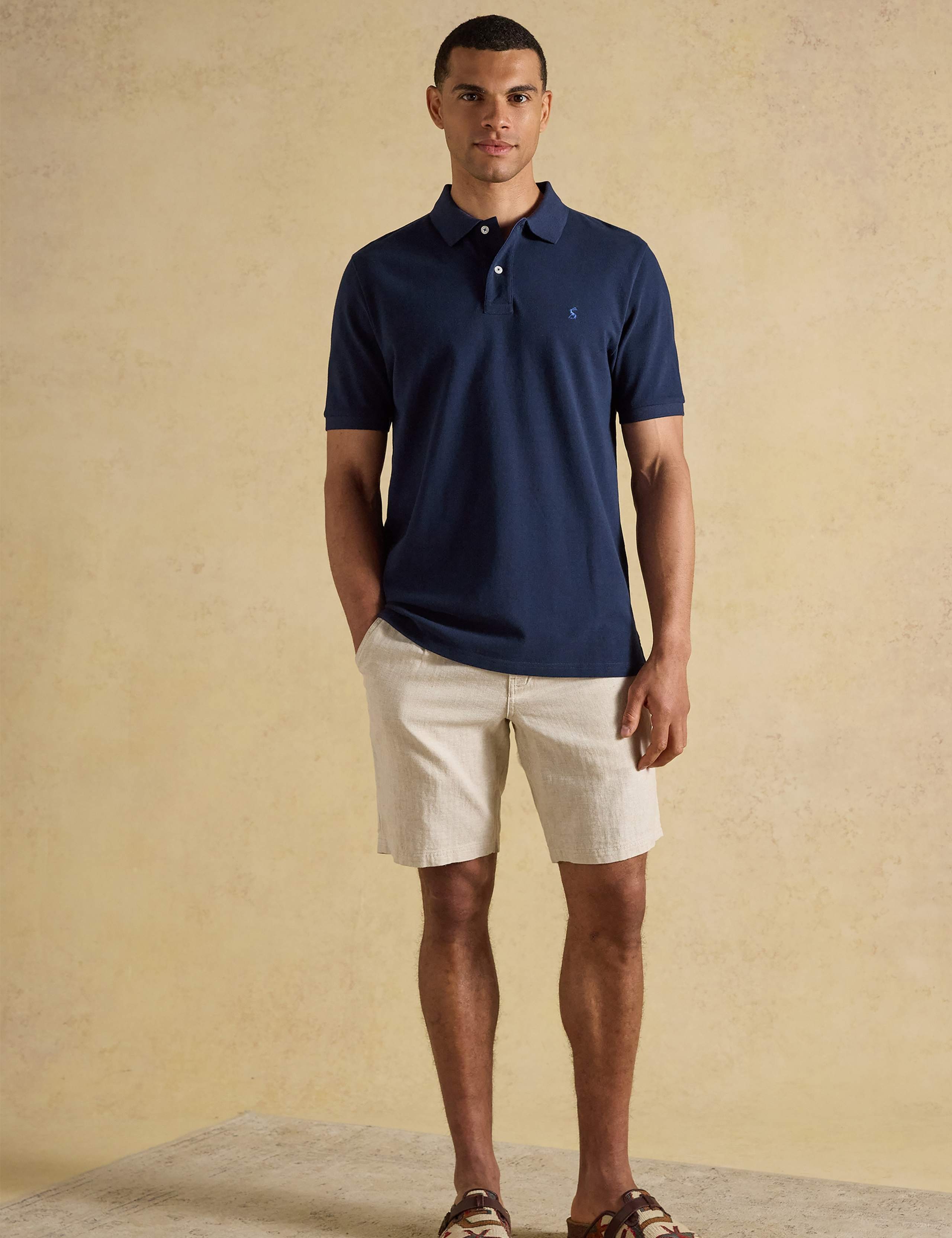 3 Pack Pure Cotton Striped Polo Shirts 9 of 10