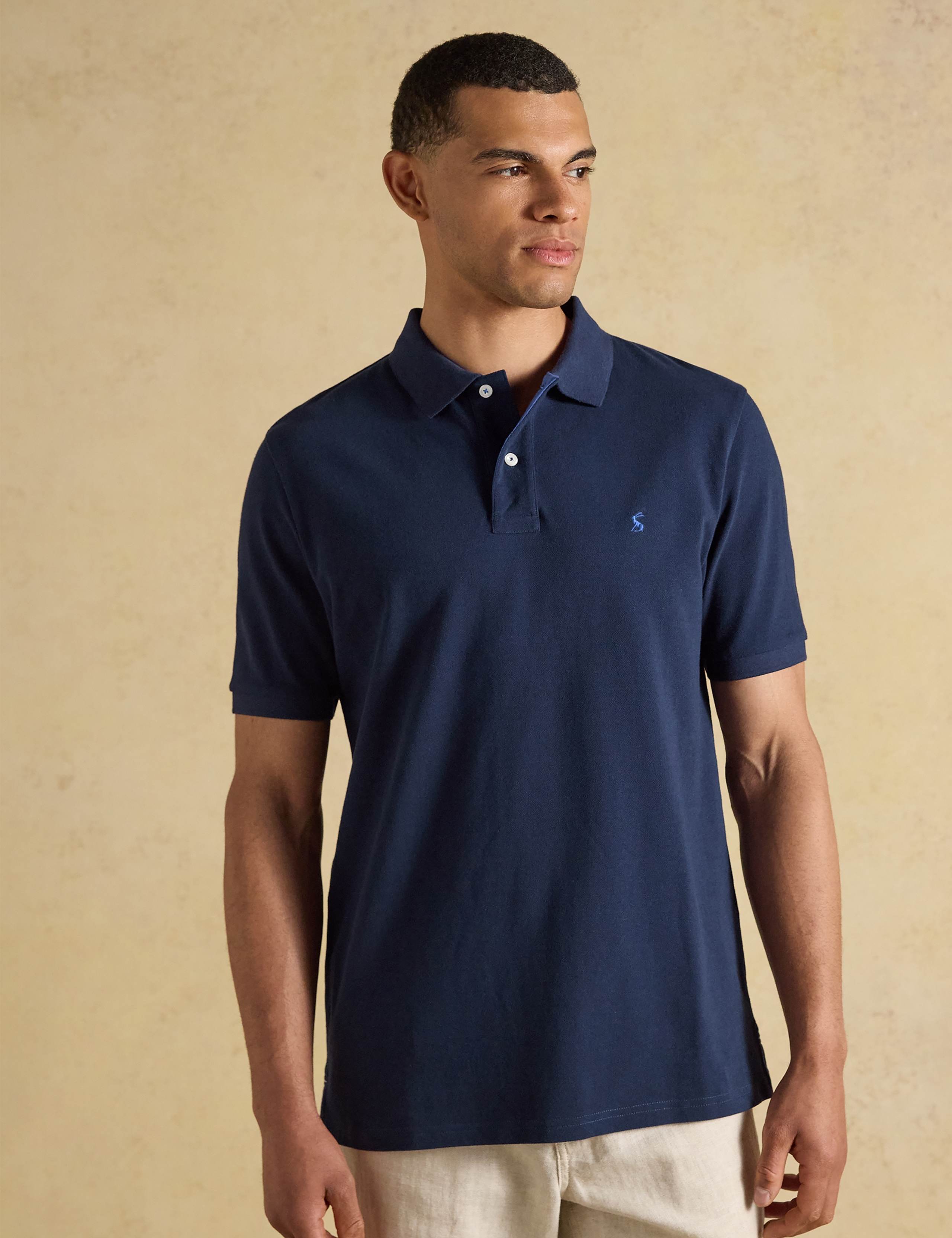 3 Pack Pure Cotton Striped Polo Shirts 10 of 10