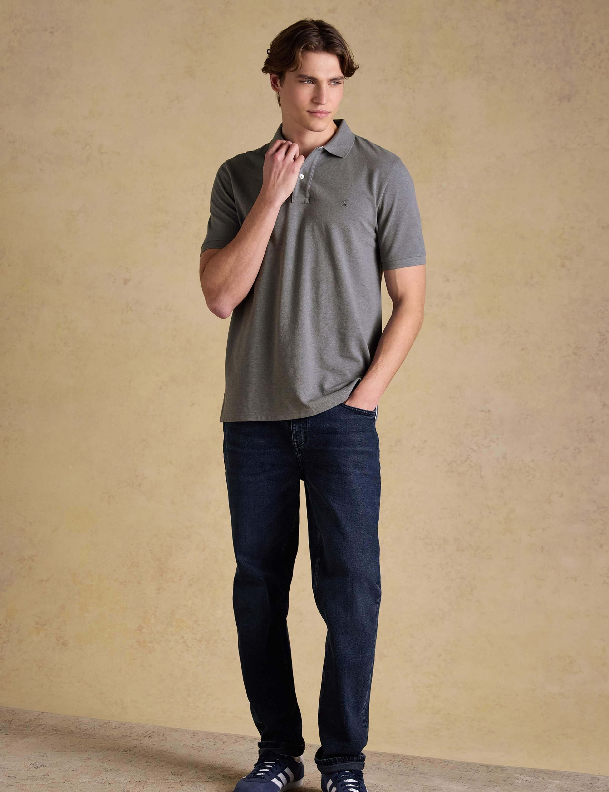 5 Pack Pure Cotton Pique Polo Shirts 3 of 6