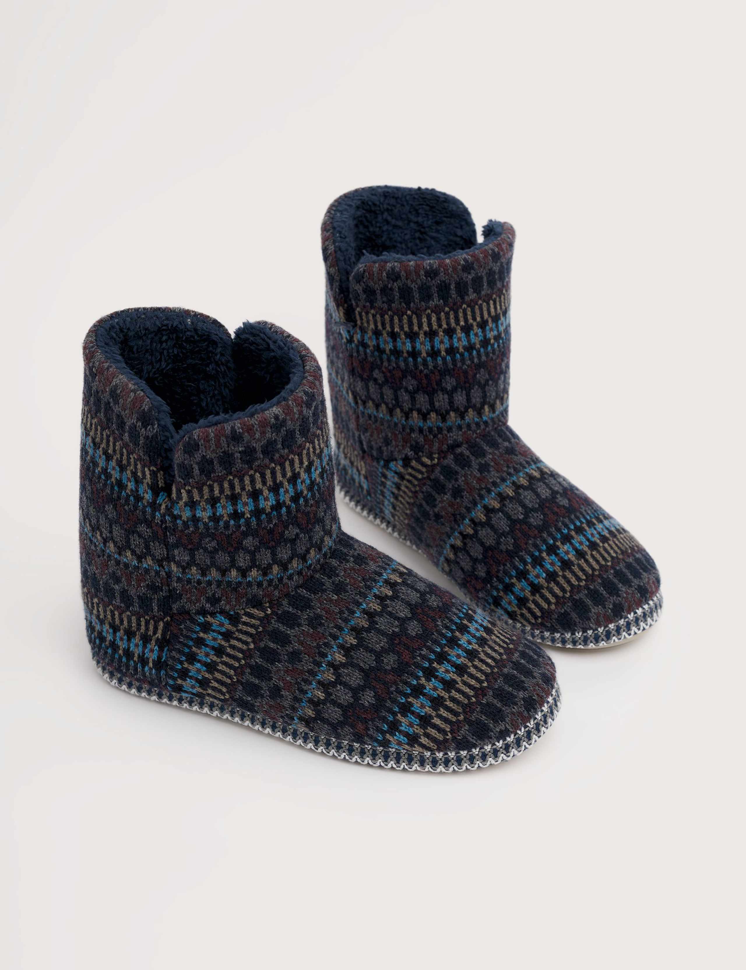 Fair Isle Slipper Boots 1 of 5