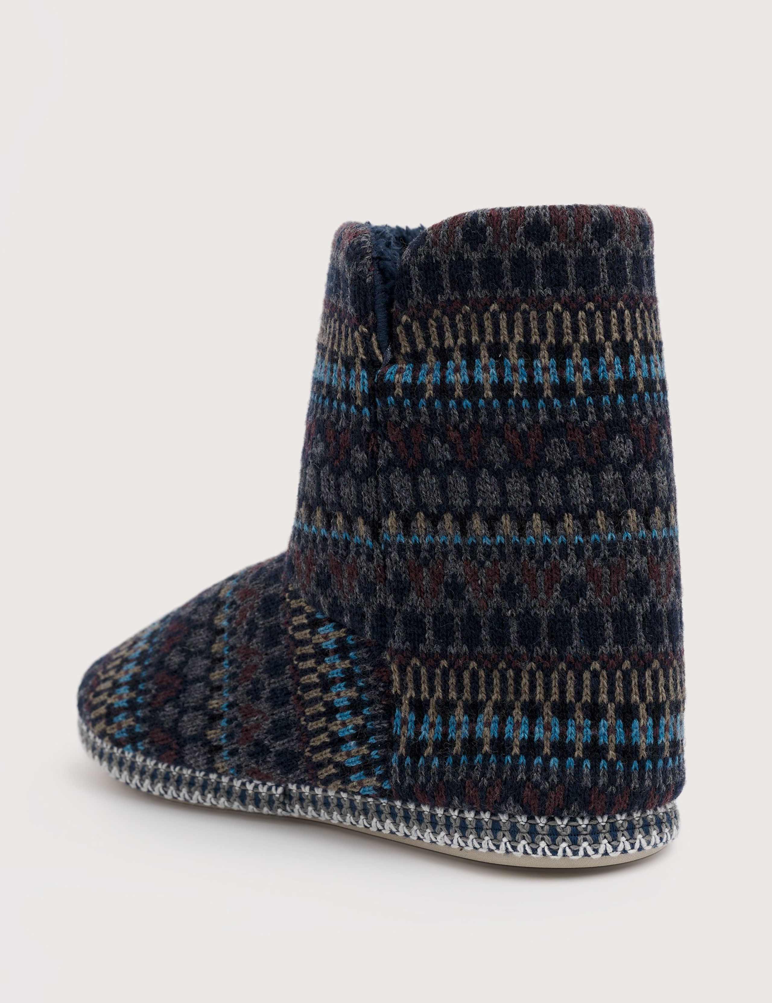 Fair Isle Slipper Boots 3 of 5