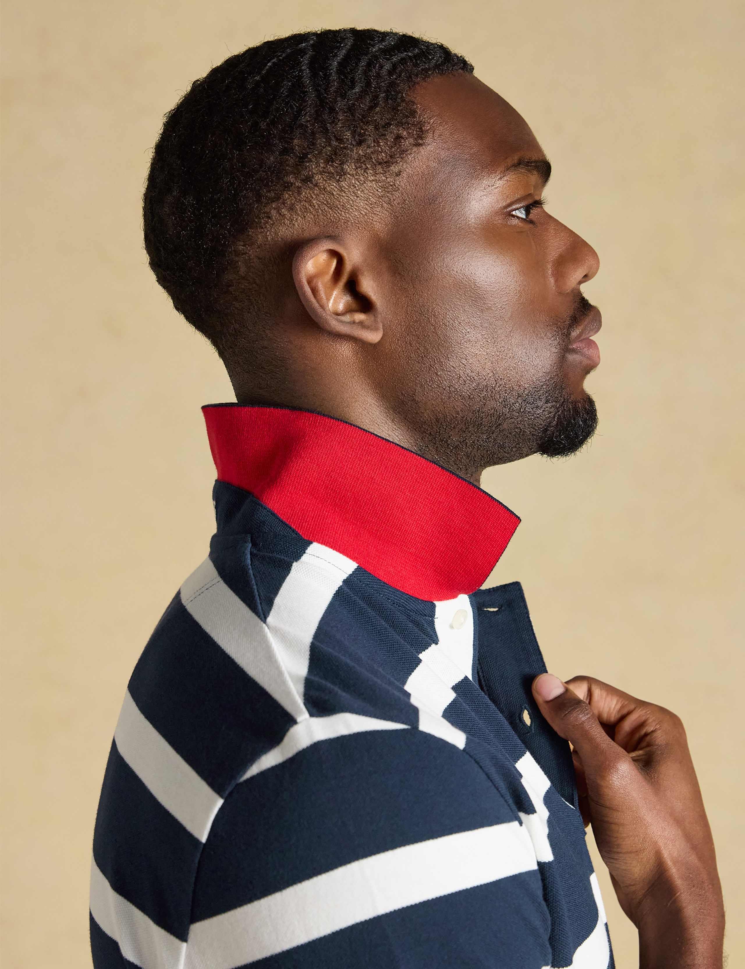 Pure Cotton Striped Polo Shirt 5 of 9