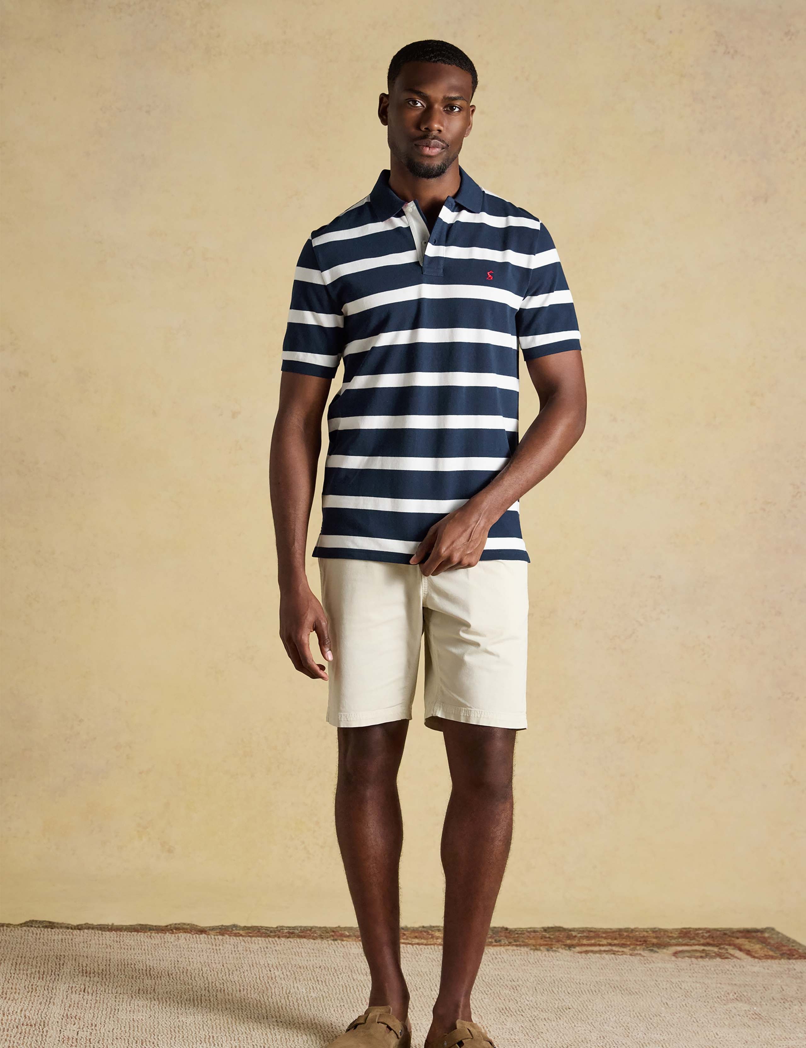 Pure Cotton Striped Polo Shirt 9 of 9