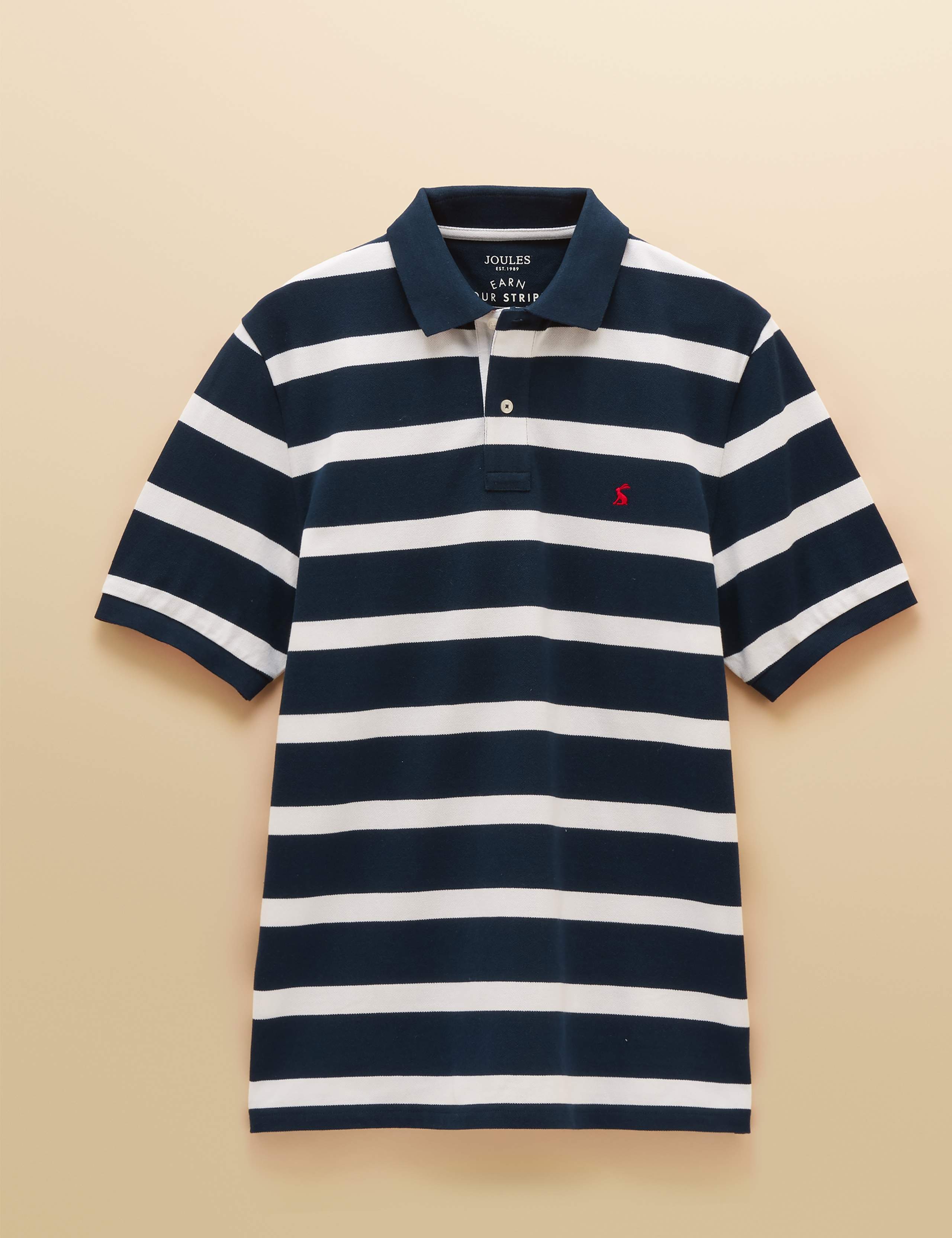 Pure Cotton Striped Polo Shirt 2 of 9