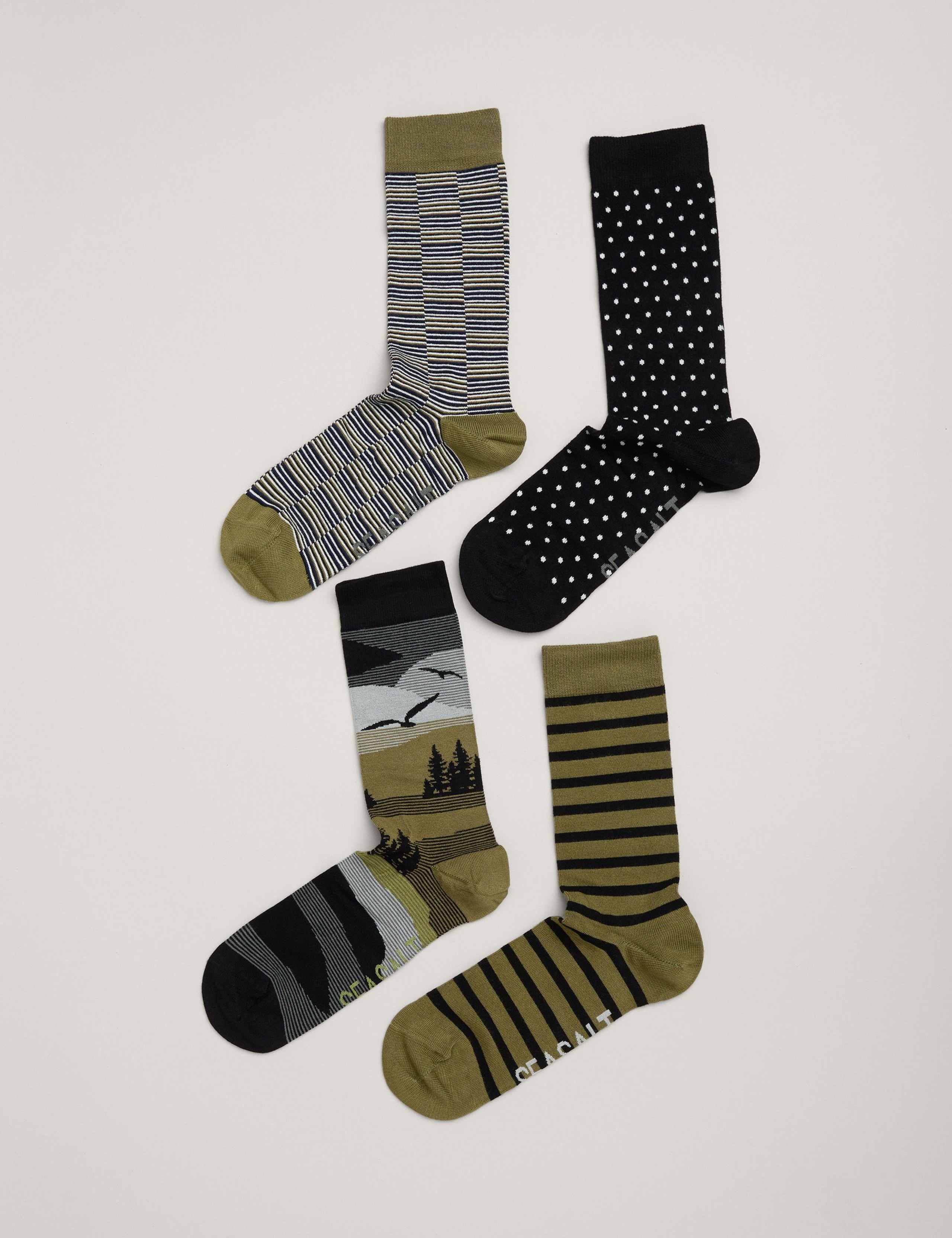 4 Pack Assorted Socks 2 of 3