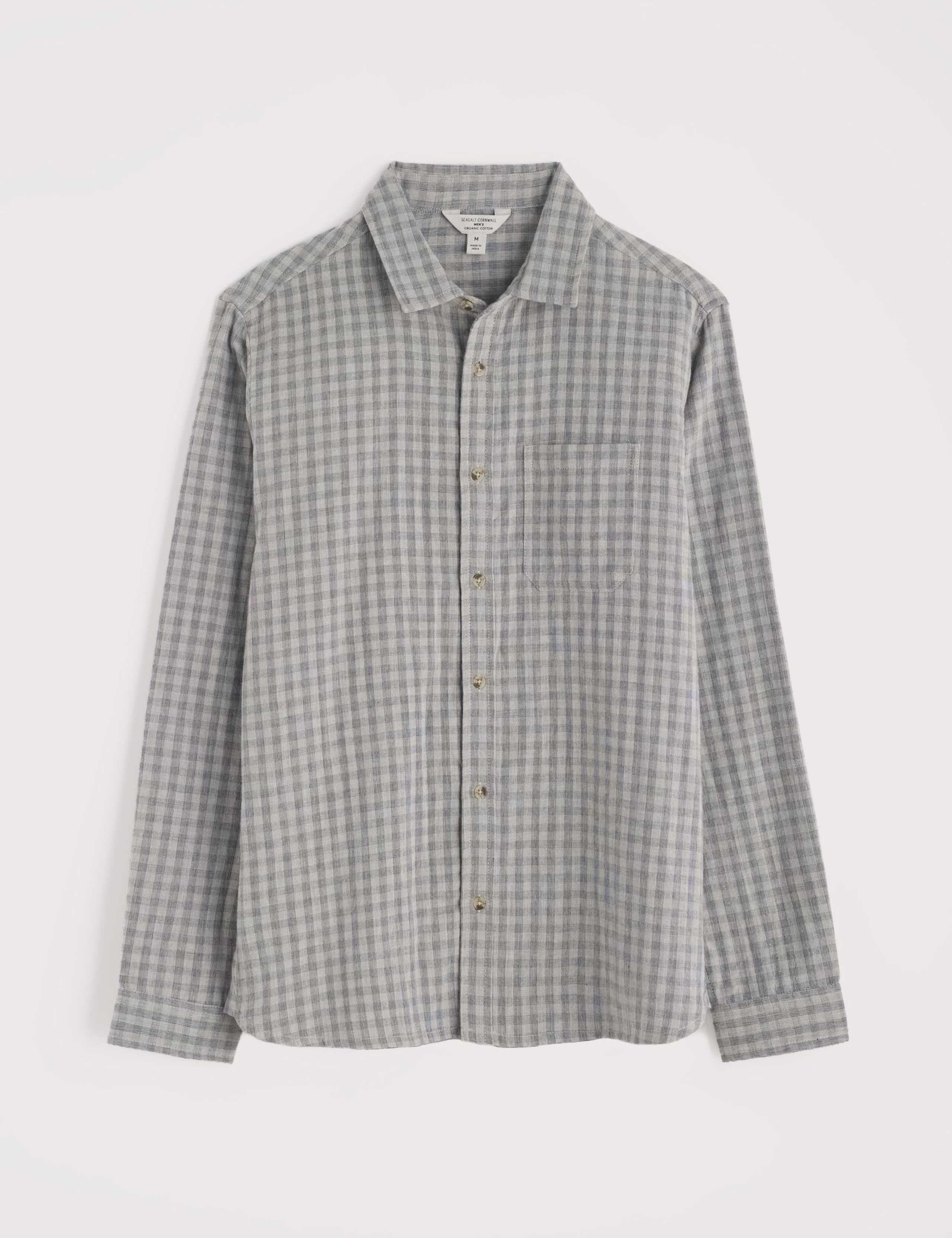 Relaxed Fit Pure Cotton Checked Overshirt 2 of 5