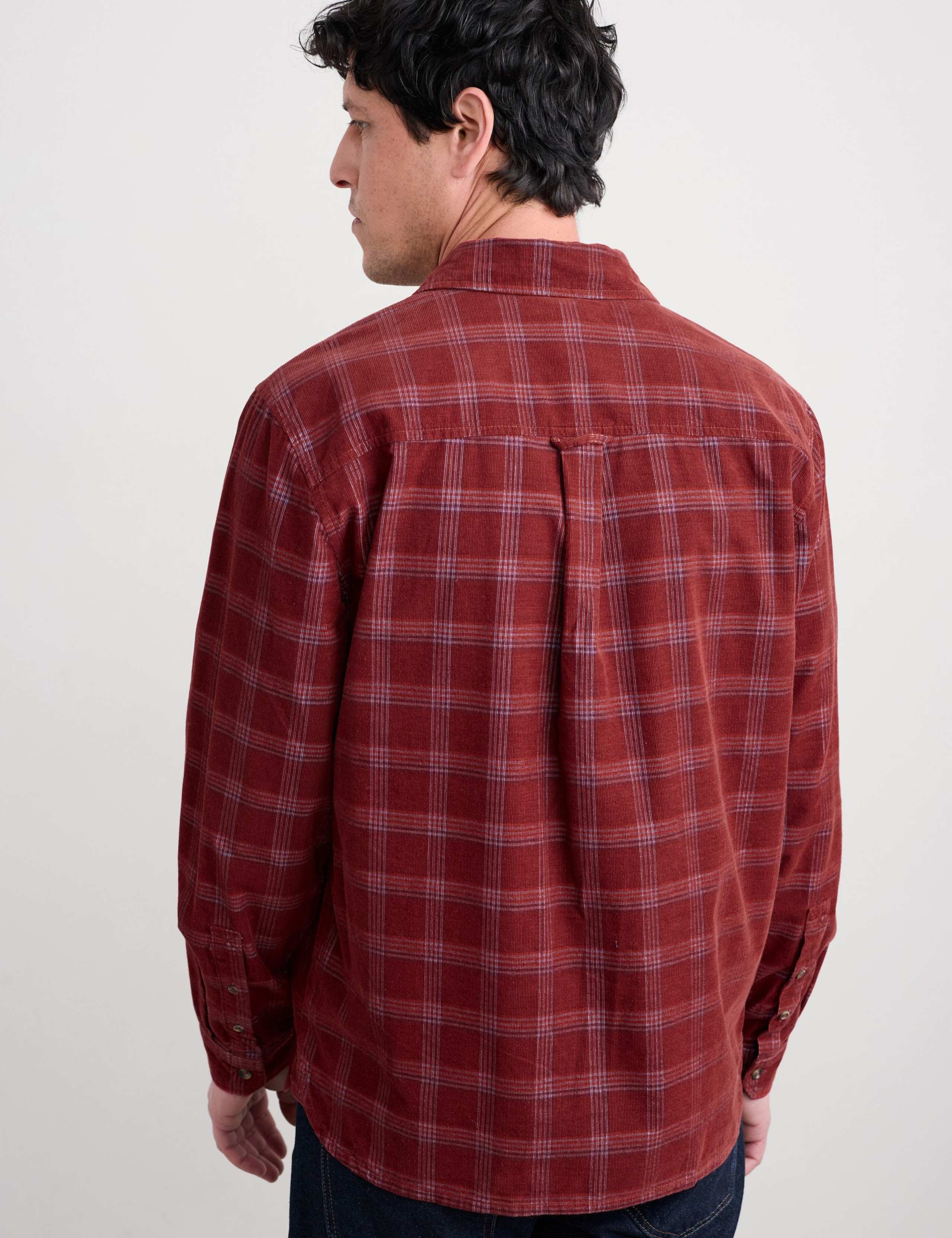 Relaxed Fit Corduroy Checked Shirt 4 of 5