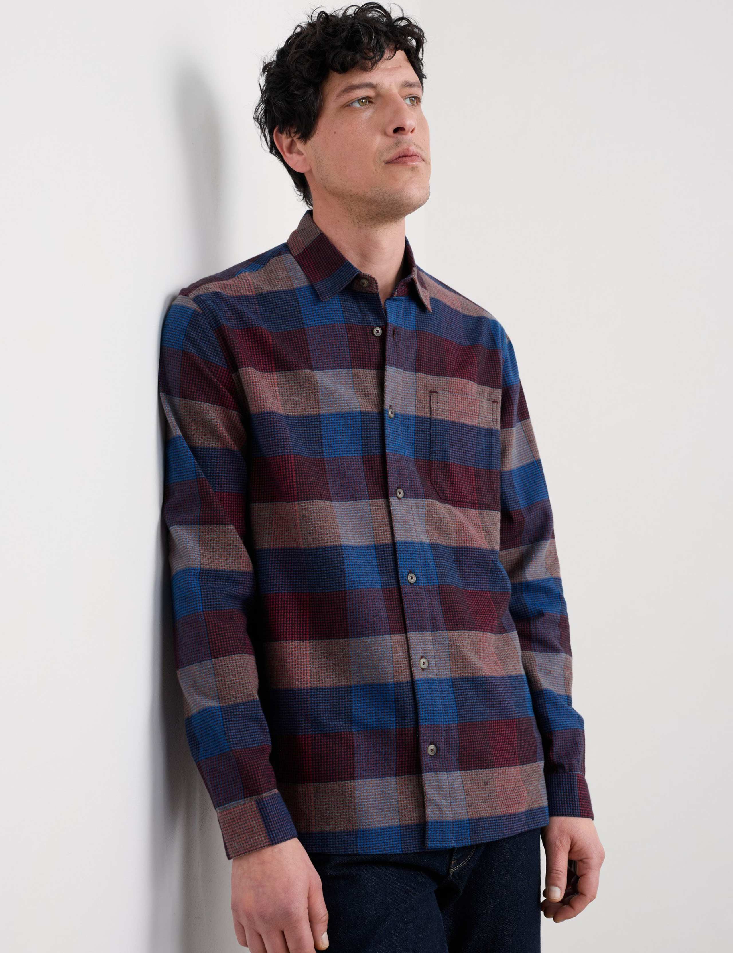 Relaxed Fit Pure Cotton Flannel Shirt 3 of 5