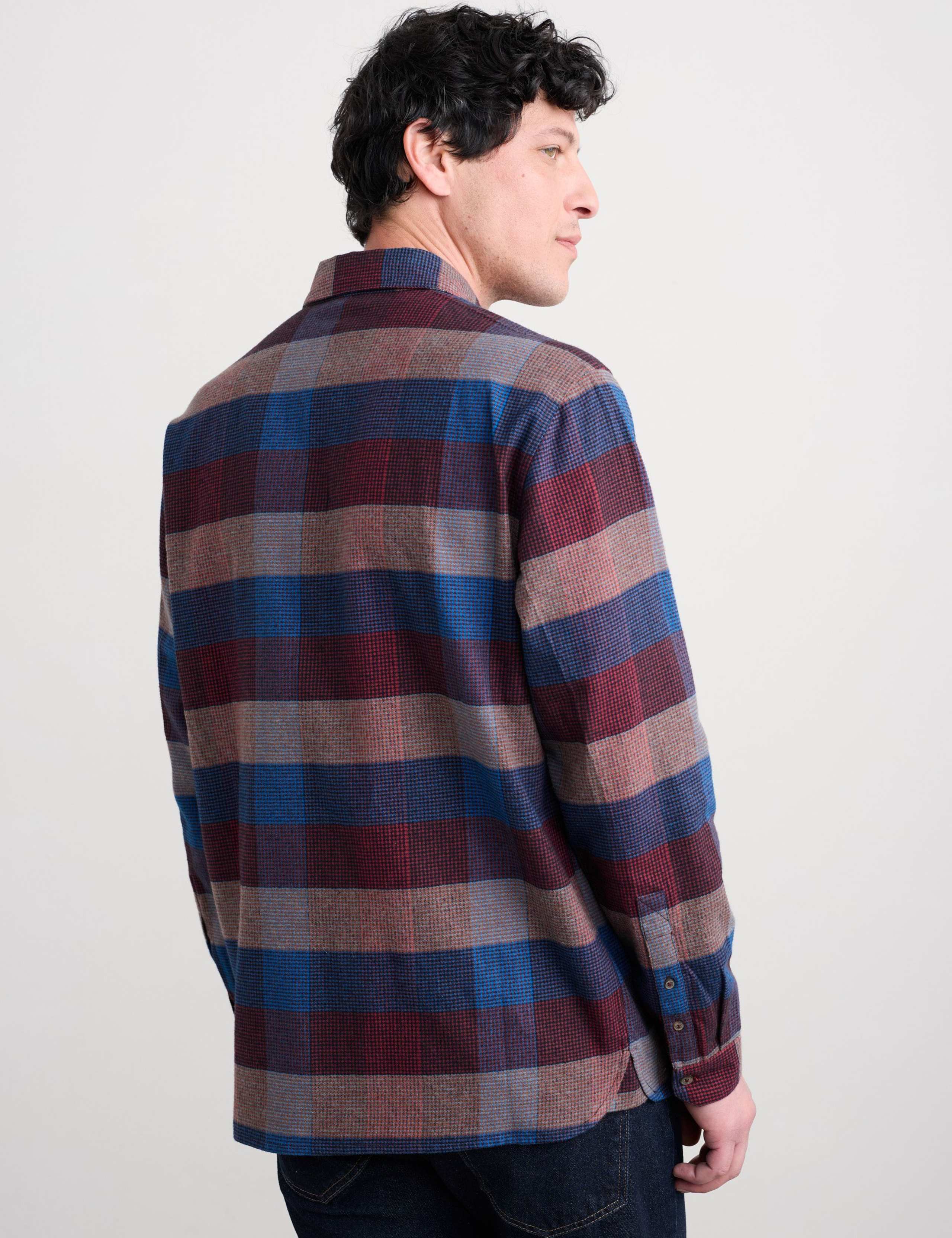 Relaxed Fit Pure Cotton Flannel Shirt 4 of 5