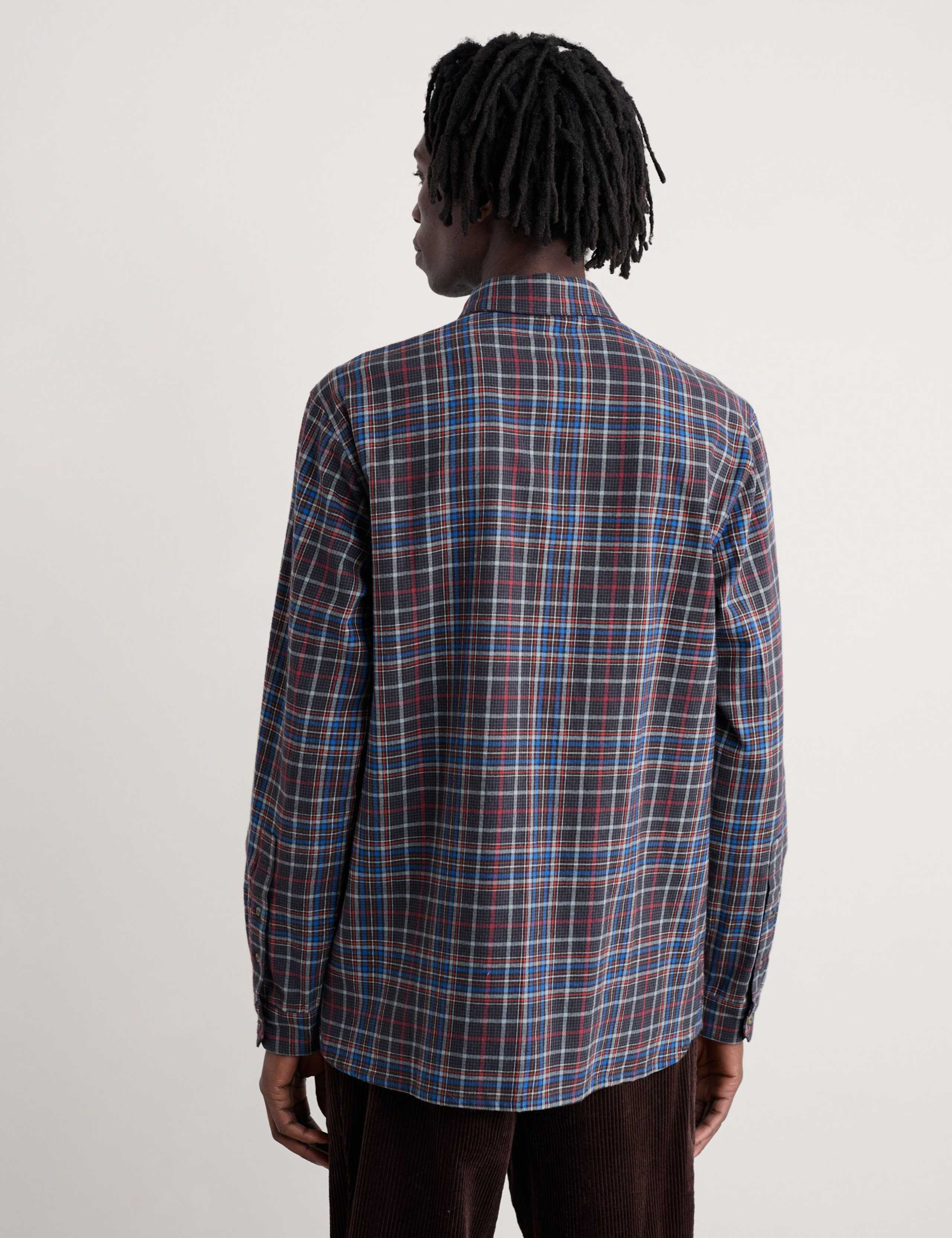 Relaxed Fit Brushed Cotton Flannel Shirt 3 of 5