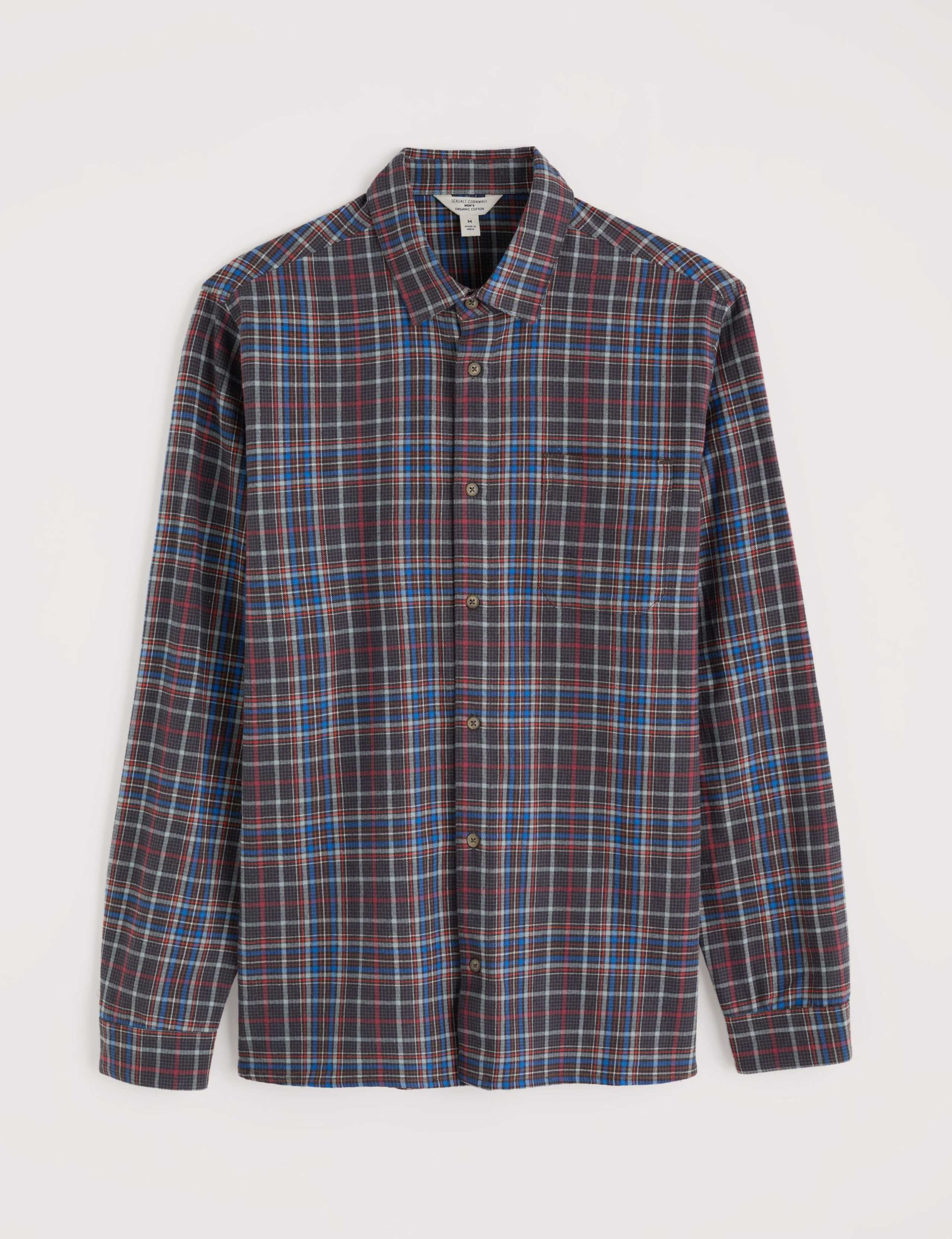 Relaxed Fit Brushed Cotton Flannel Shirt 2 of 5
