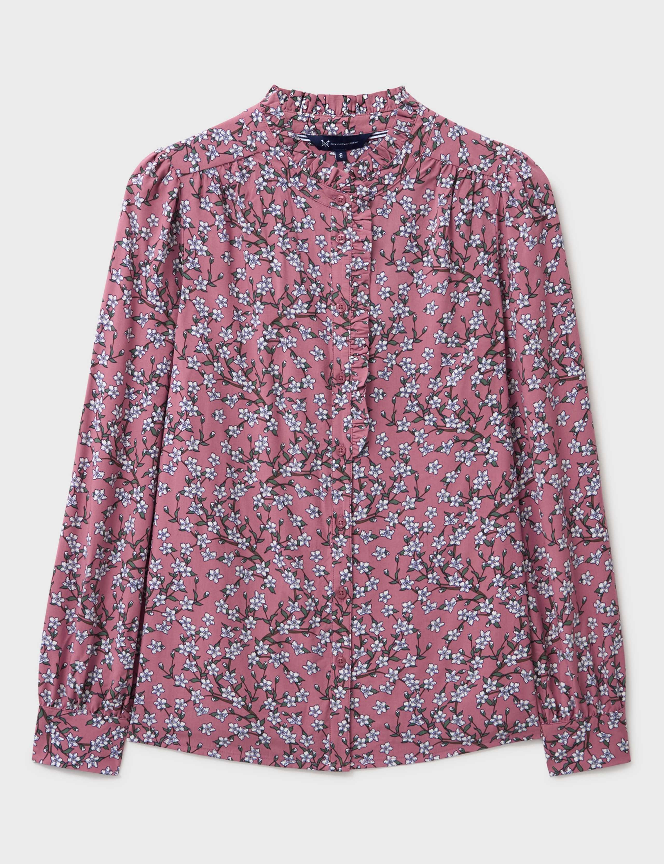Floral Frill Button Through Relaxed Blouse 2 of 5