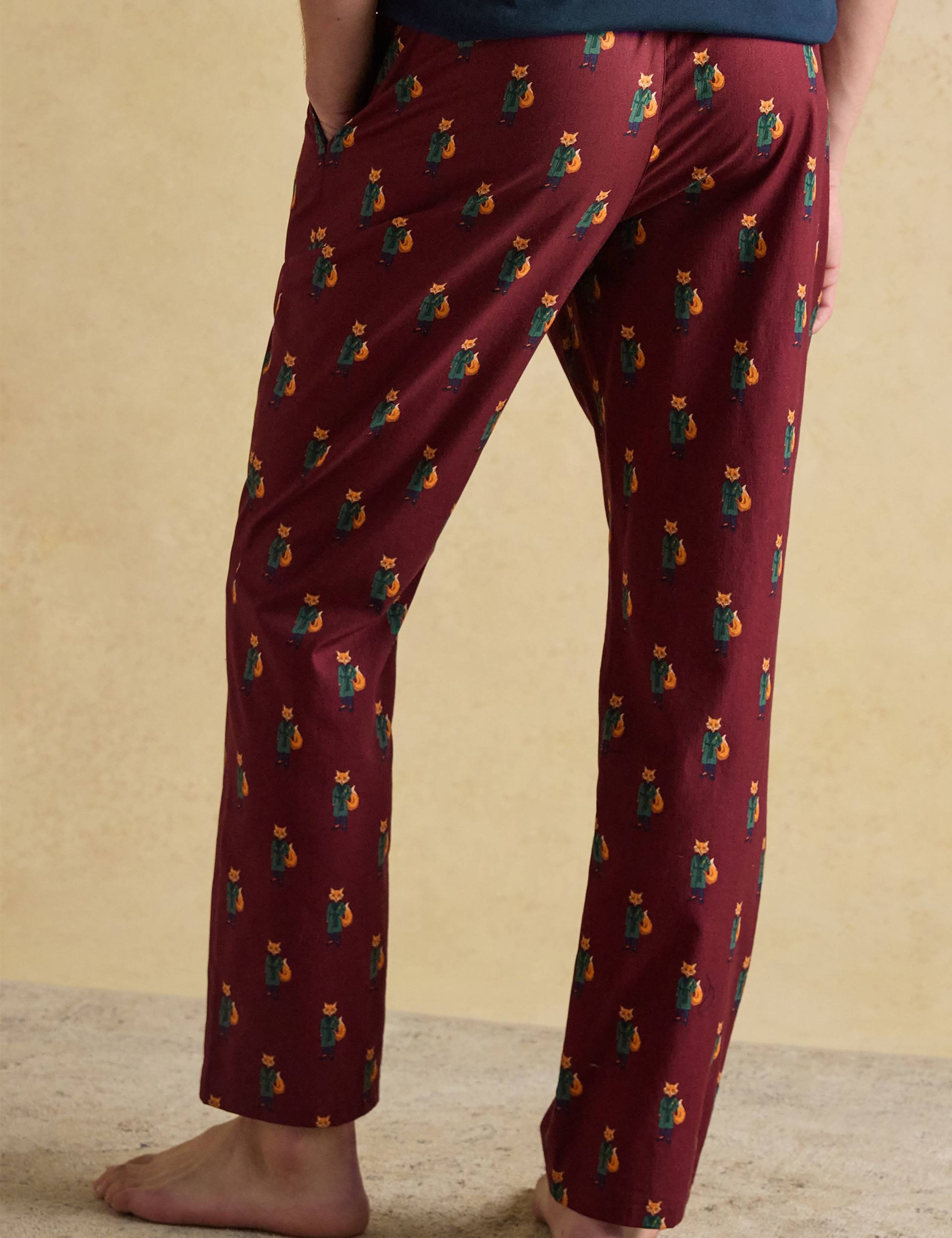 Pure Cotton Fox Print Pyjama Bottoms 5 of 8