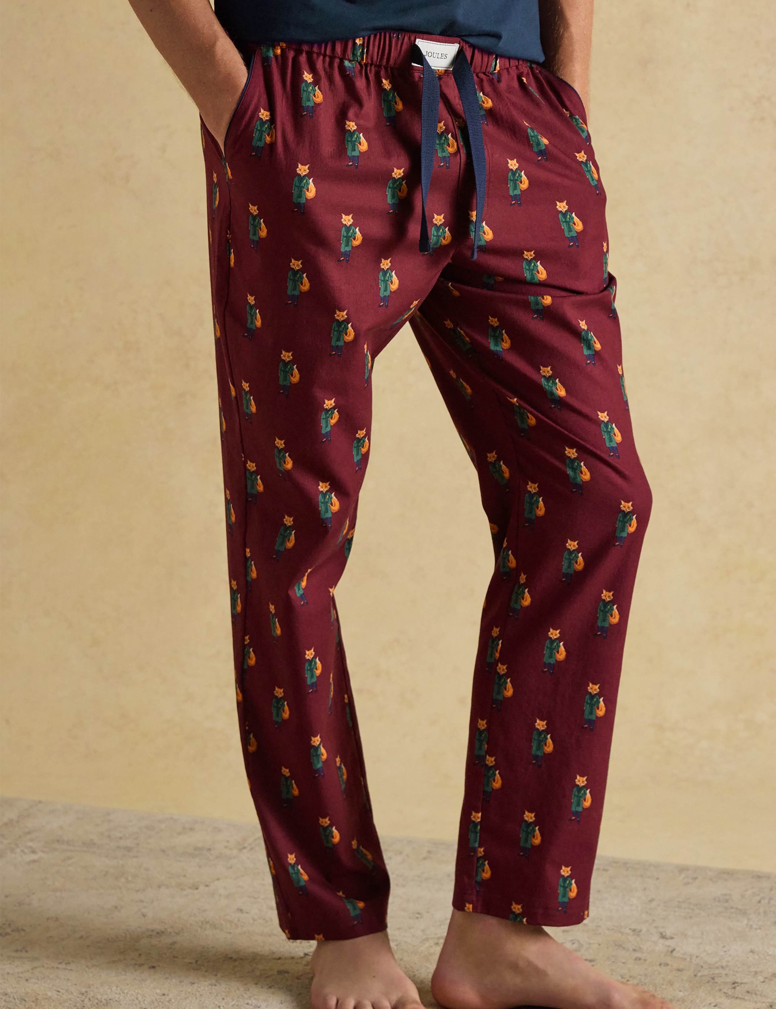 Pure Cotton Fox Print Pyjama Bottoms 6 of 8