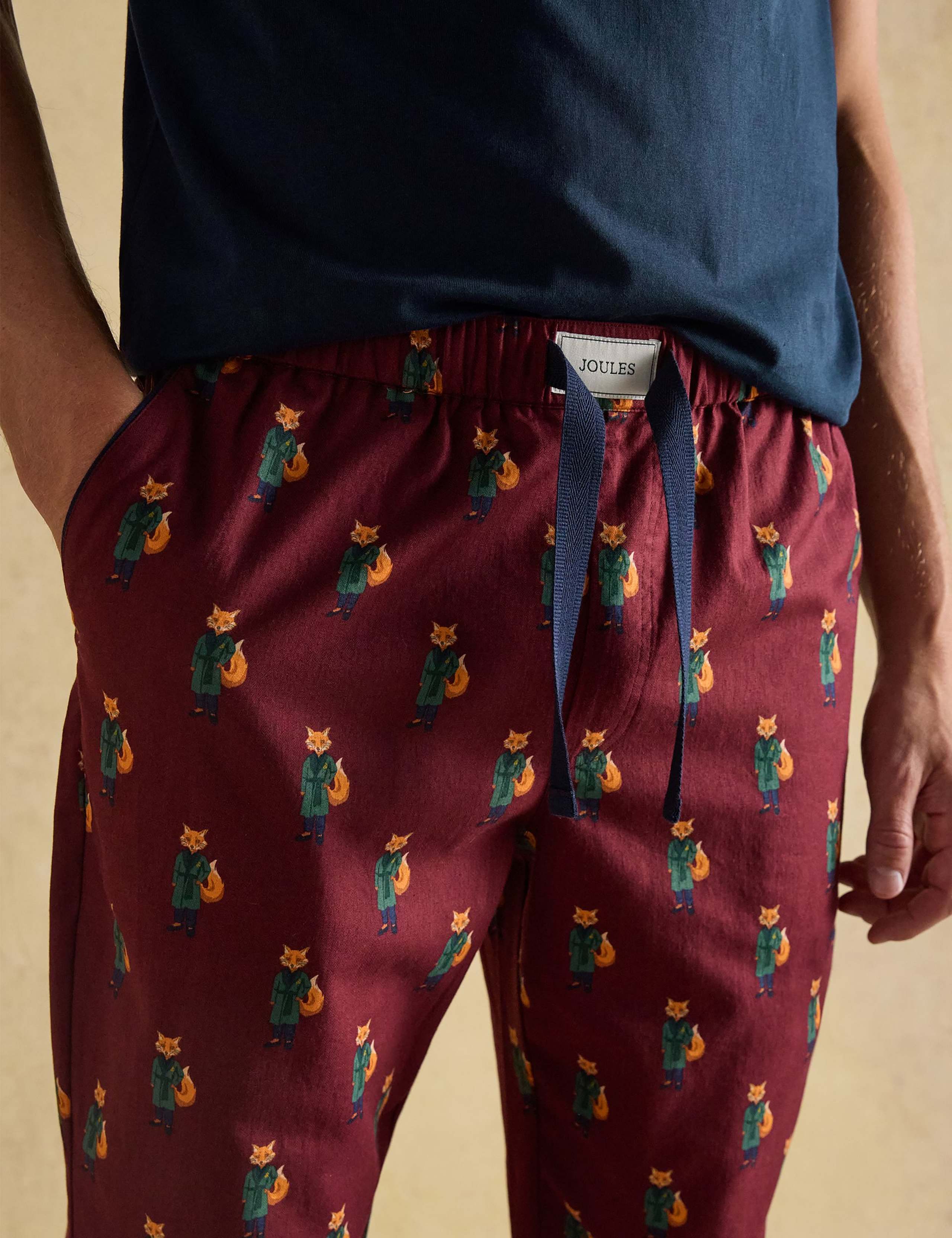 Pure Cotton Fox Print Pyjama Bottoms 7 of 8