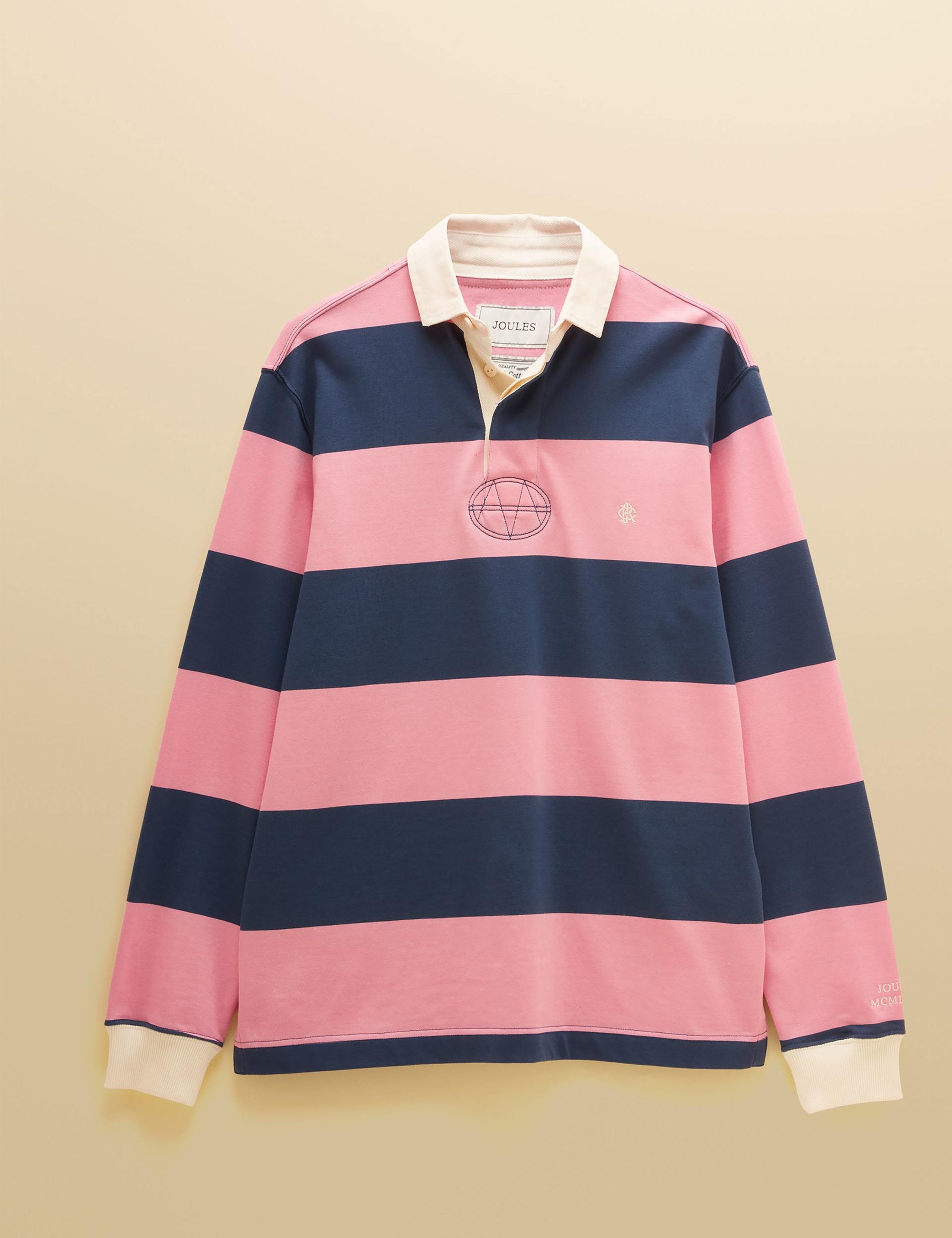 Pure Cotton Striped Rugby Shirt 2 of 8