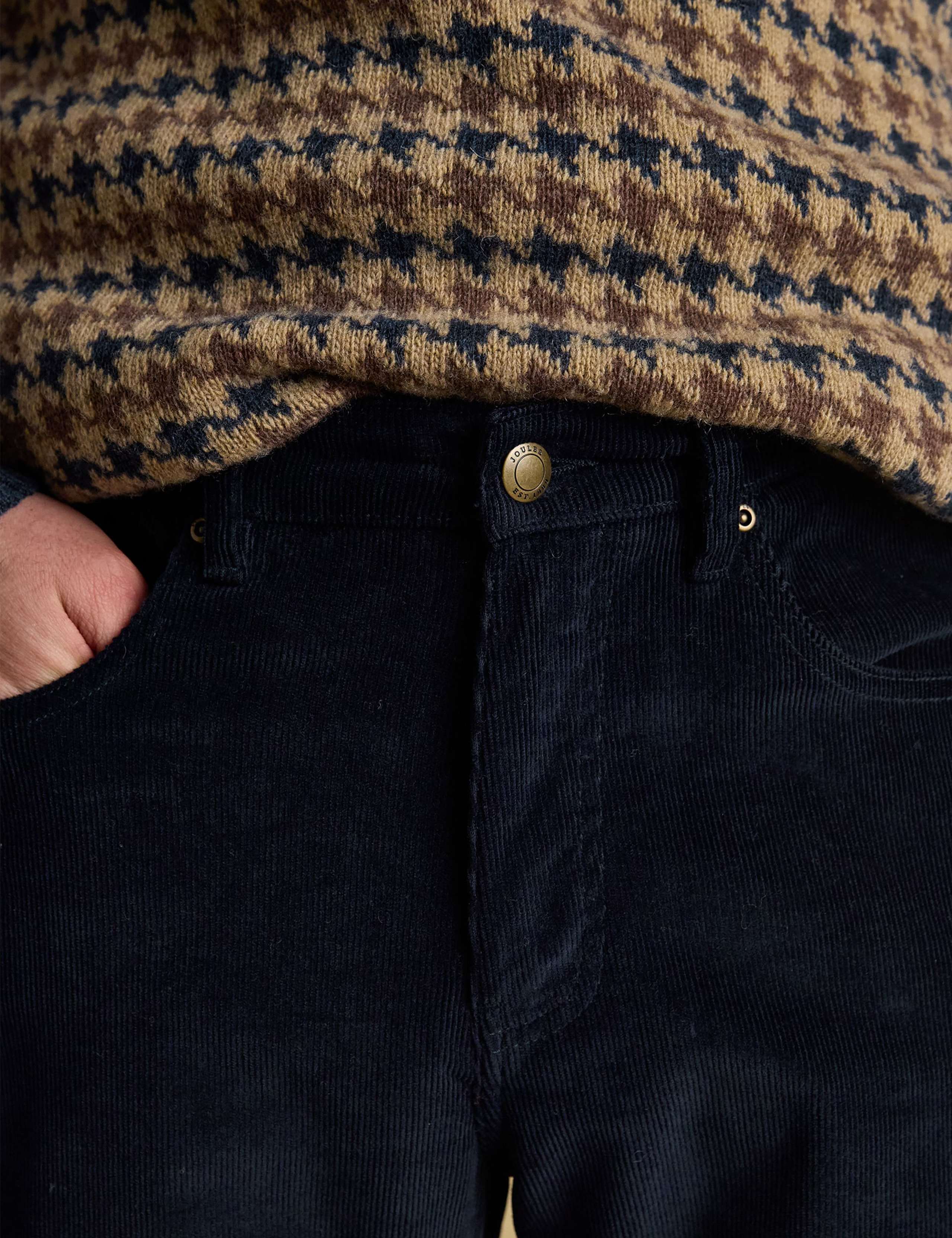 Regular Fit Cotton Rich Corduroy Trousers 5 of 7