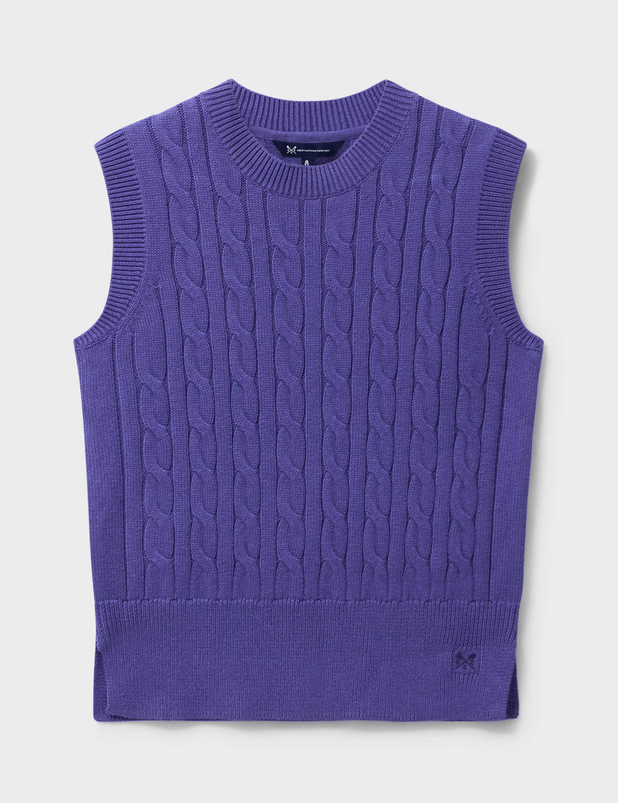 Pure Cotton Cable Crew Neck Knitted Vest 2 of 5