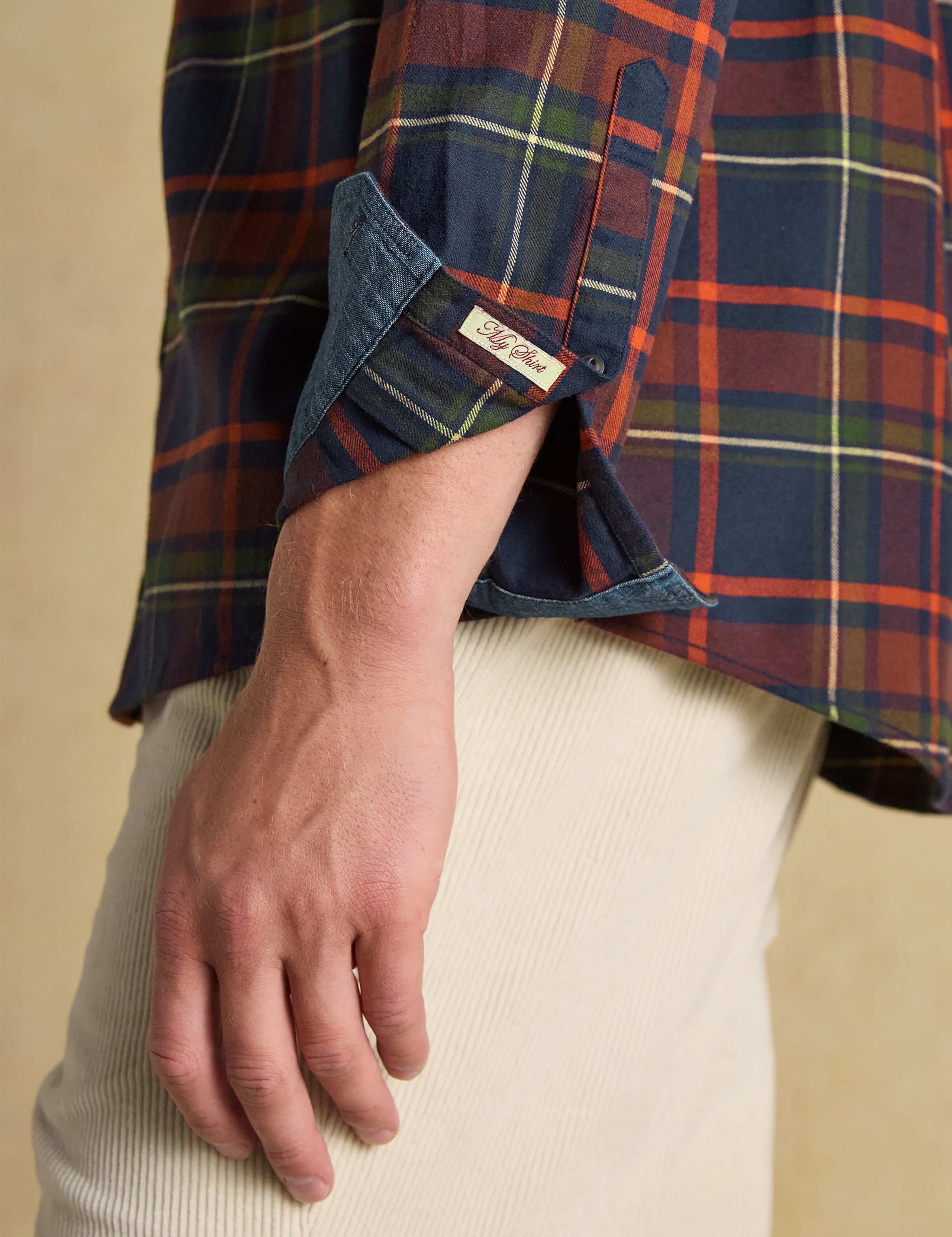 Pure Cotton Checked Flannel Shirt 4 of 6