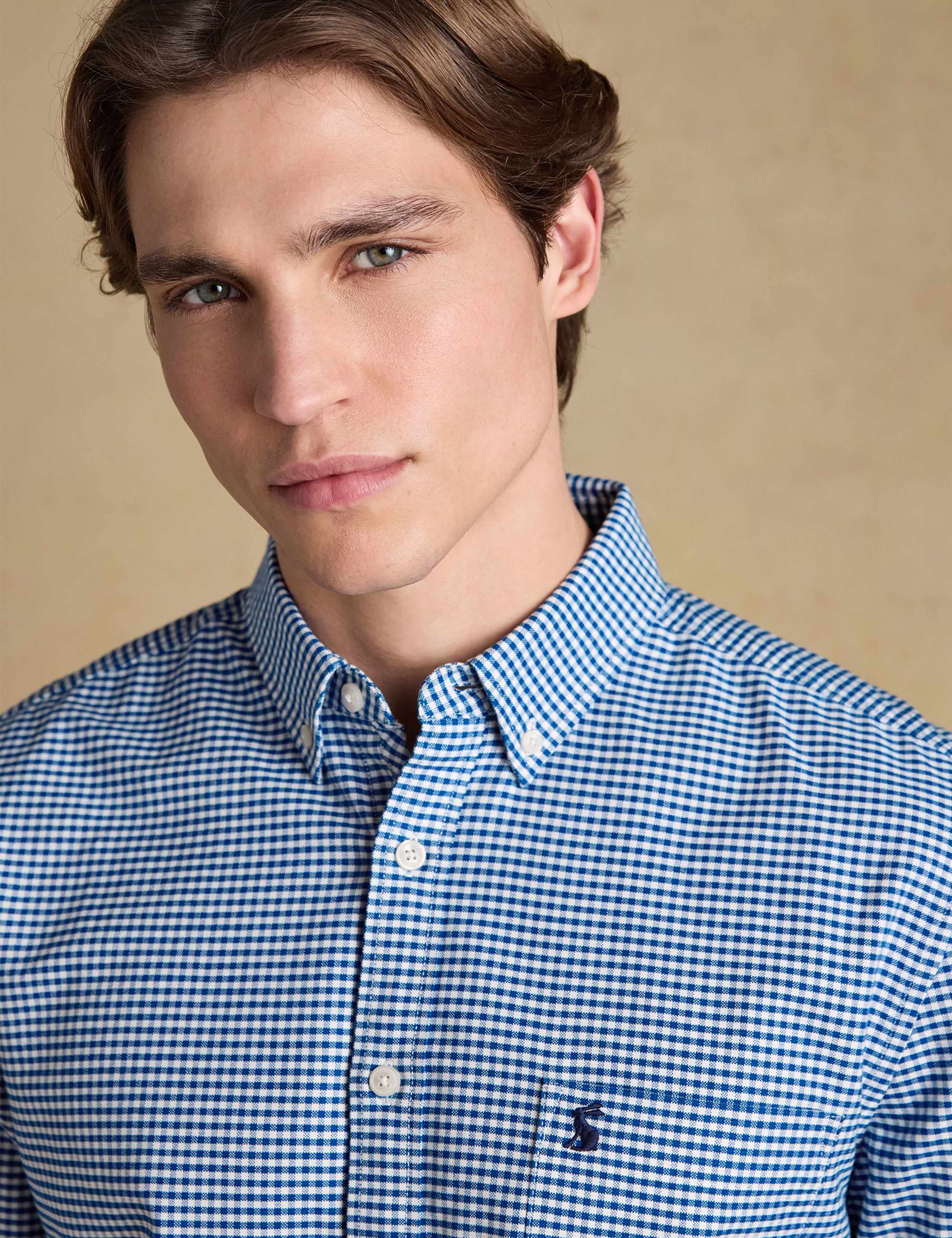 Pure Cotton Checked Oxford Shirt 4 of 7