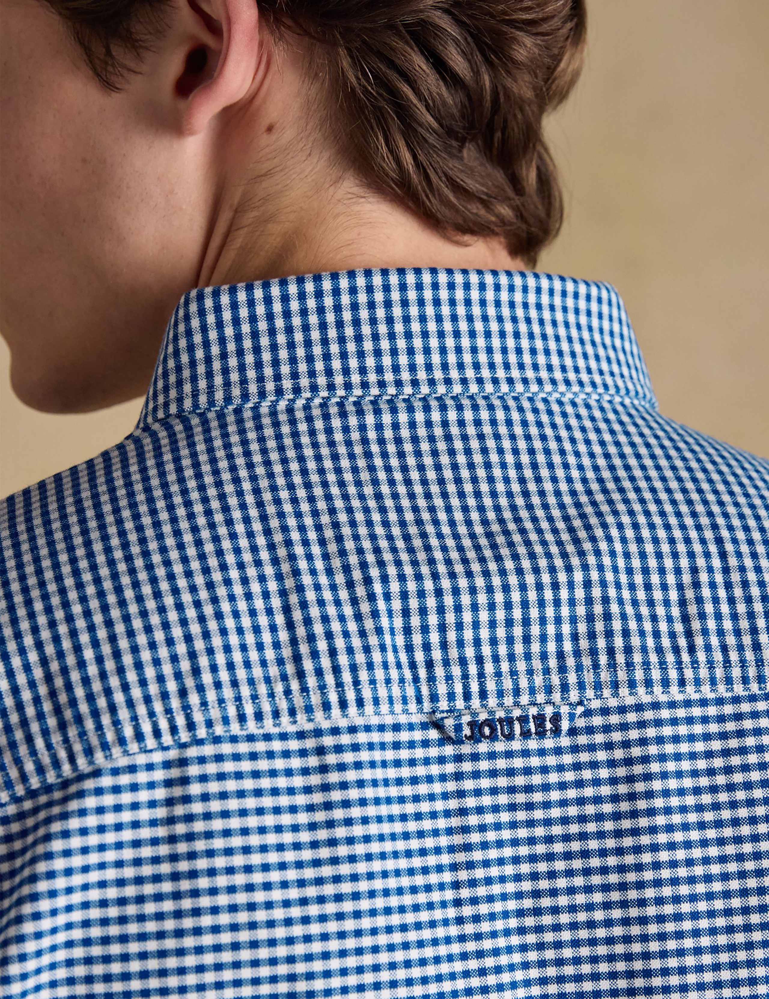 Pure Cotton Checked Oxford Shirt 5 of 7