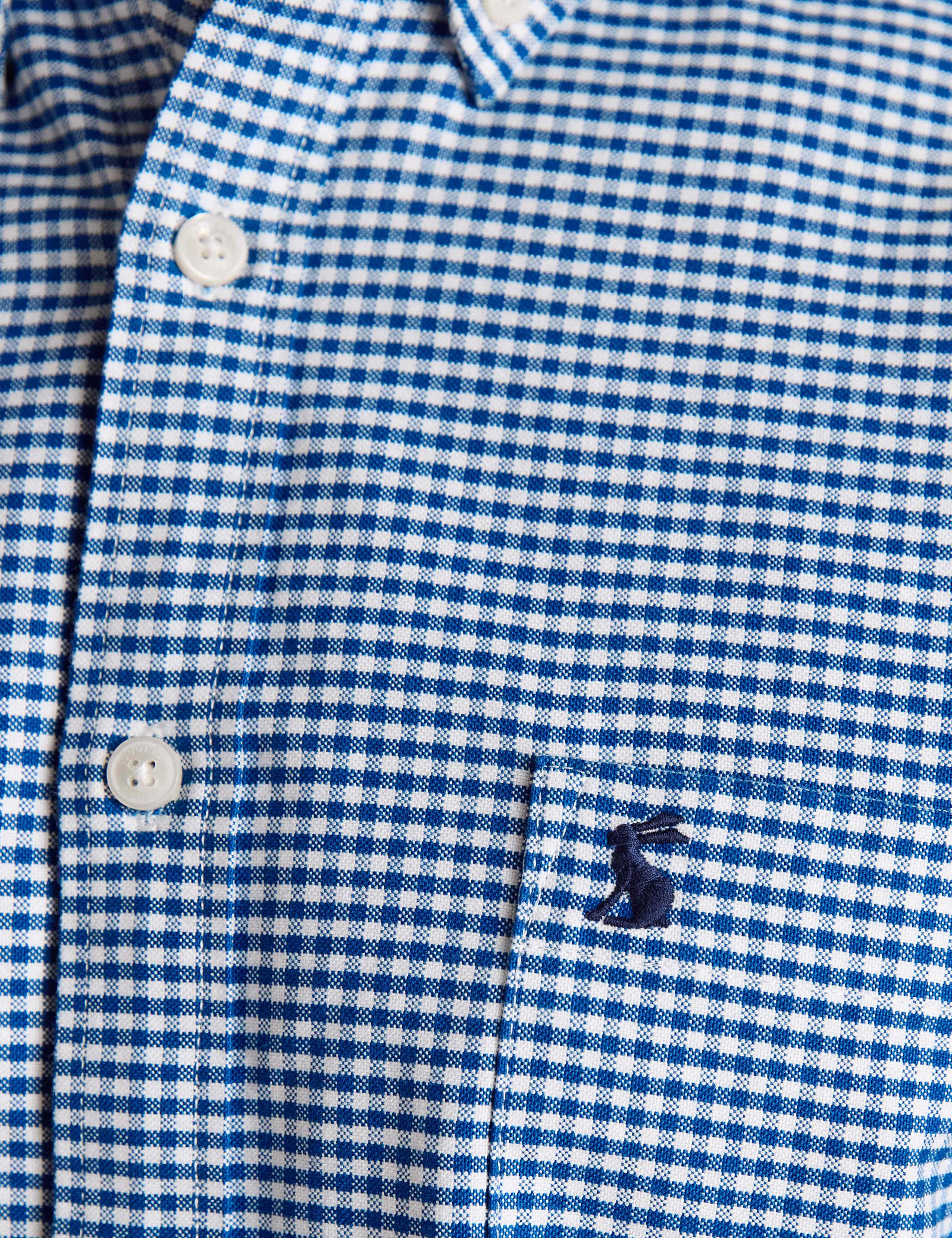 Pure Cotton Checked Oxford Shirt 7 of 7