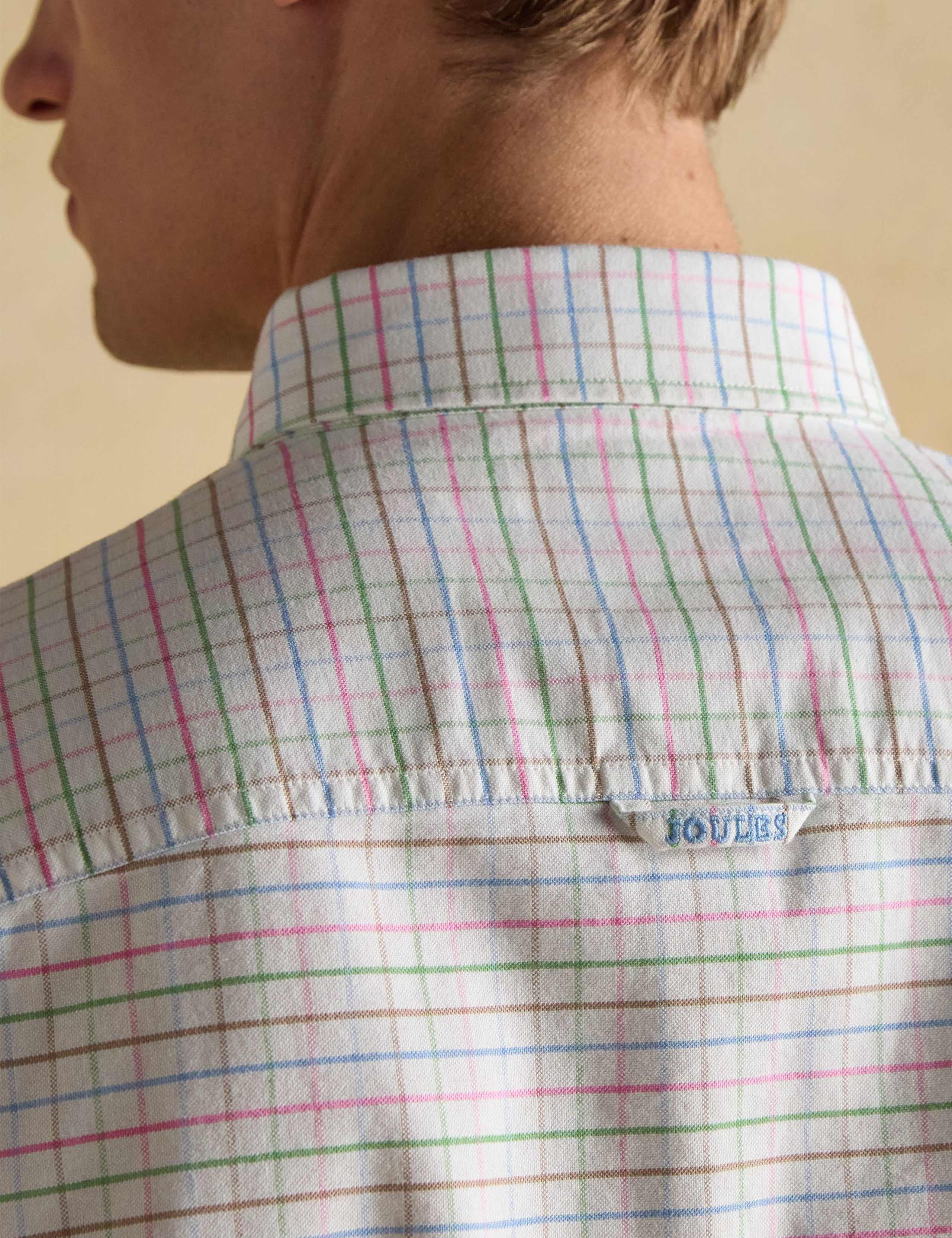 Pure Cotton Checked Oxford Shirt 6 of 11