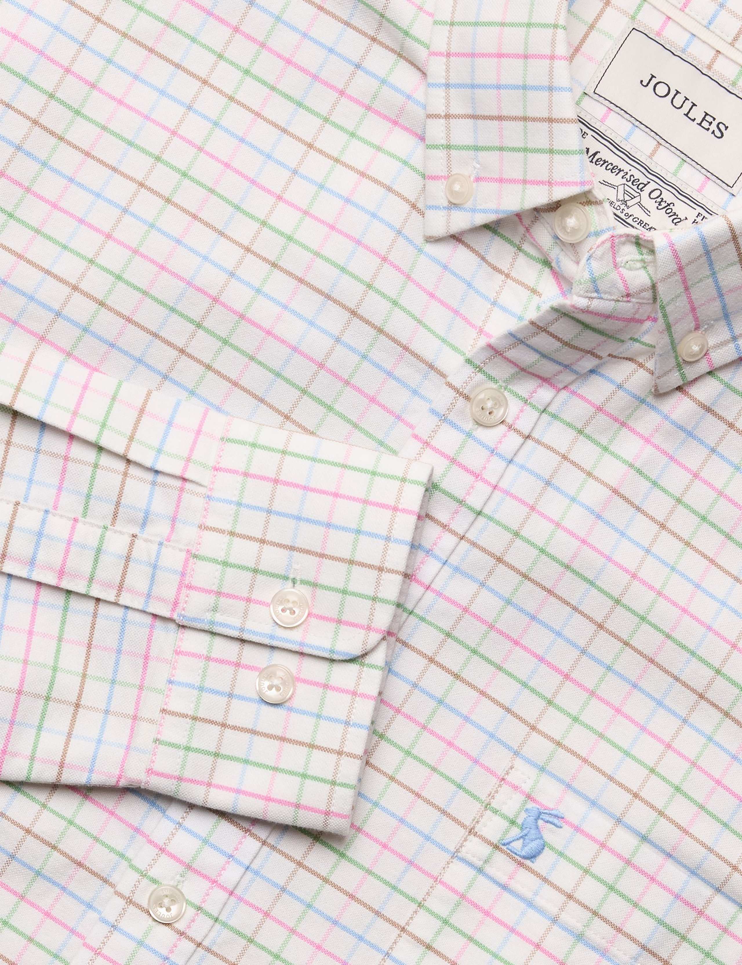 Pure Cotton Checked Oxford Shirt 10 of 11