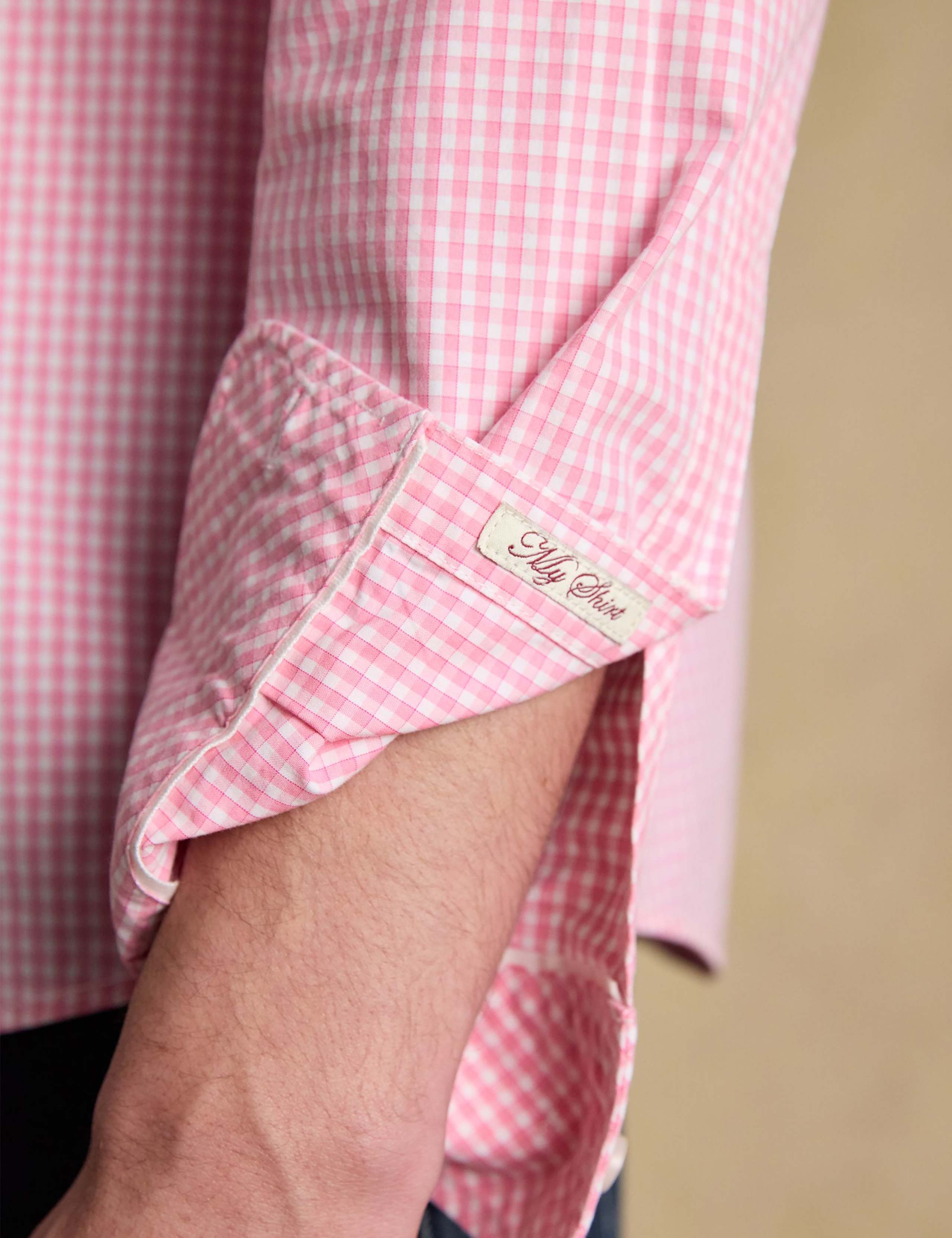 Pure Cotton Poplin Checked Oxford Shirt 6 of 7