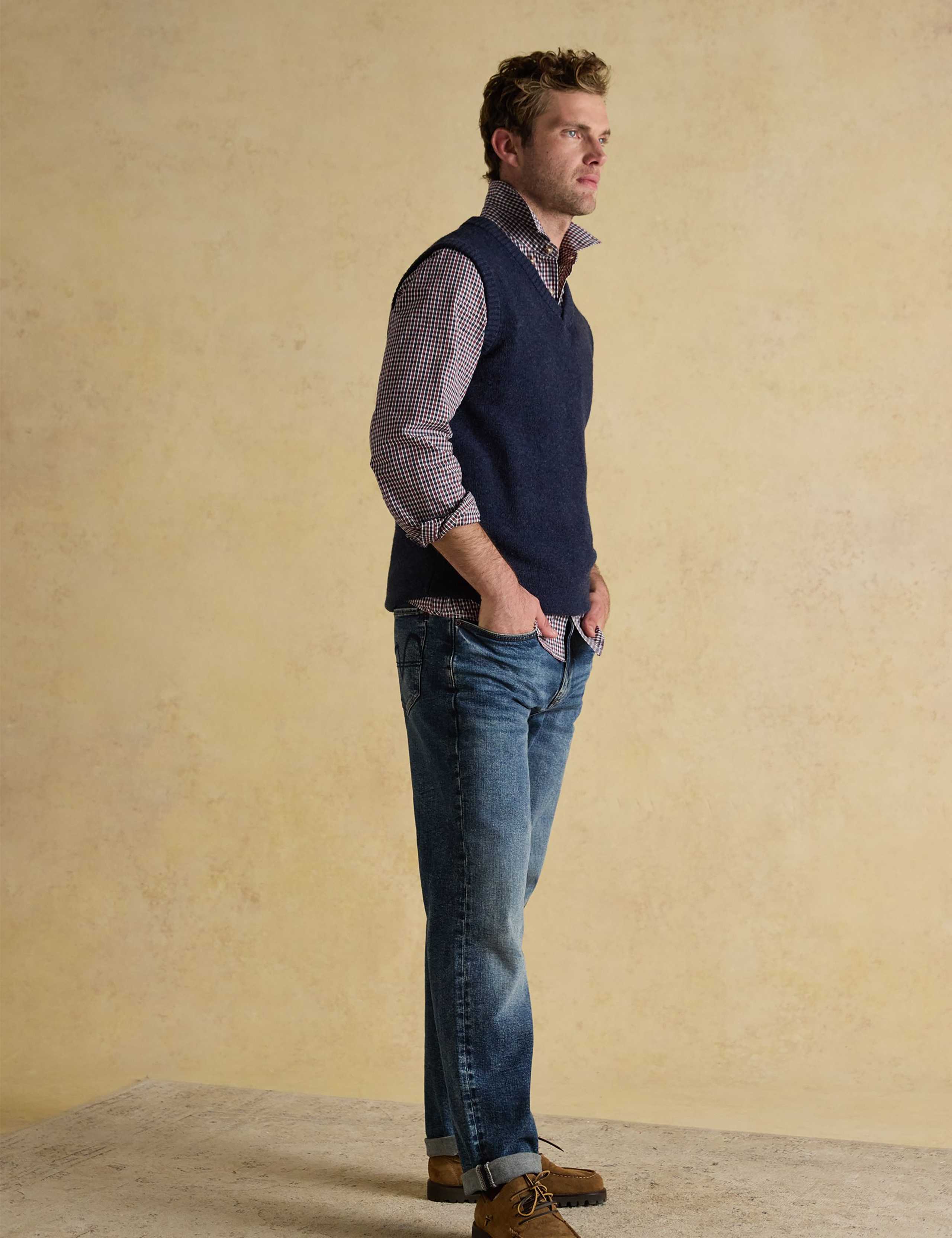 Pure Cotton Poplin Checked Oxford Shirt 5 of 8