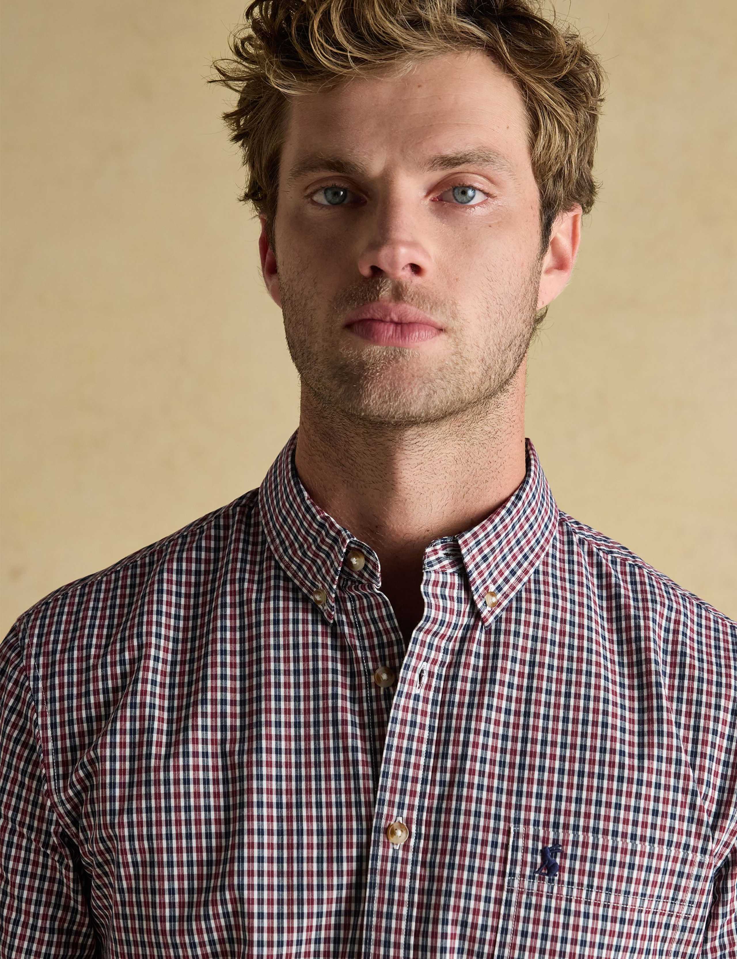 Pure Cotton Poplin Checked Oxford Shirt 6 of 8