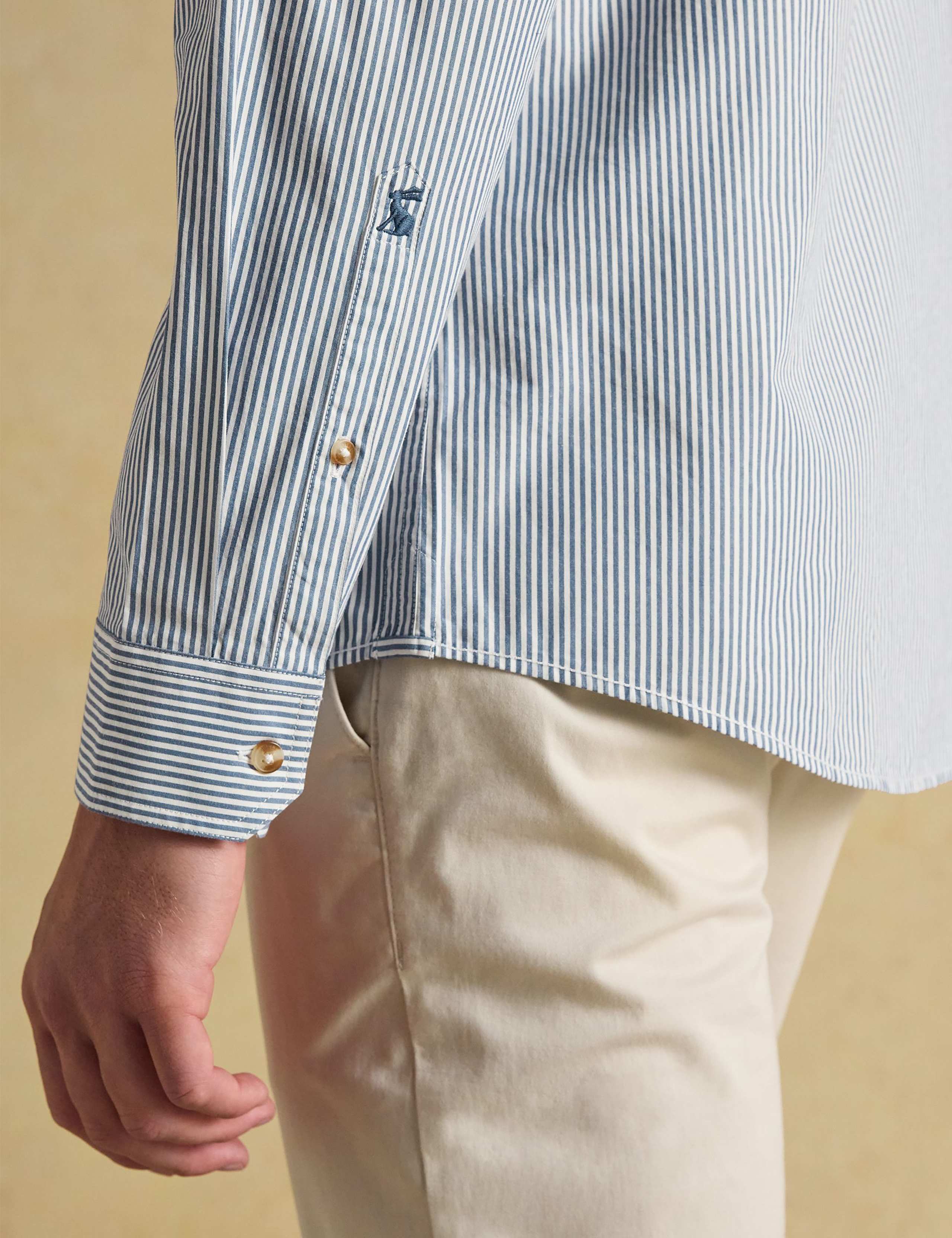 Pure Cotton Striped Oxford Shirt 3 of 5