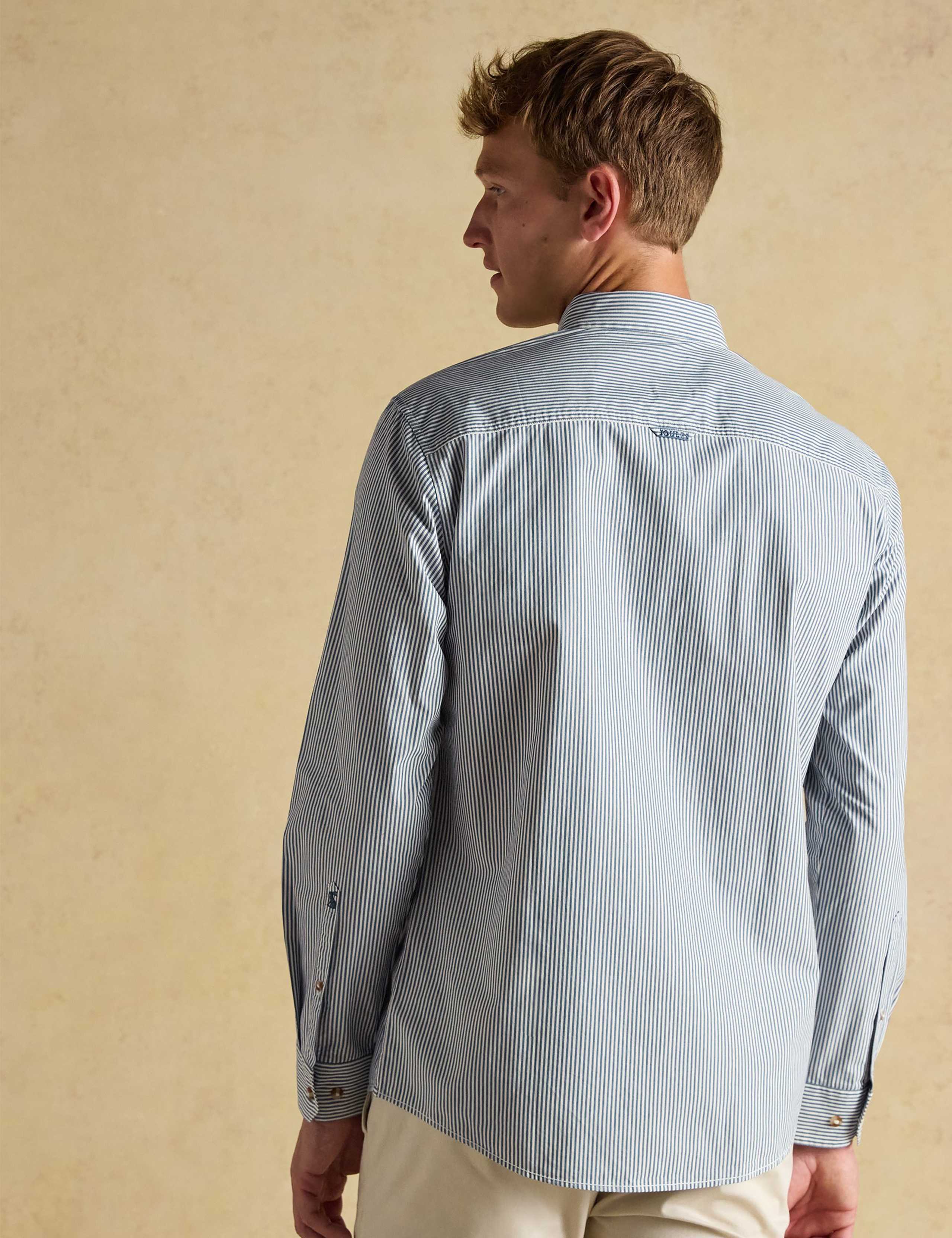 Pure Cotton Striped Oxford Shirt 4 of 5