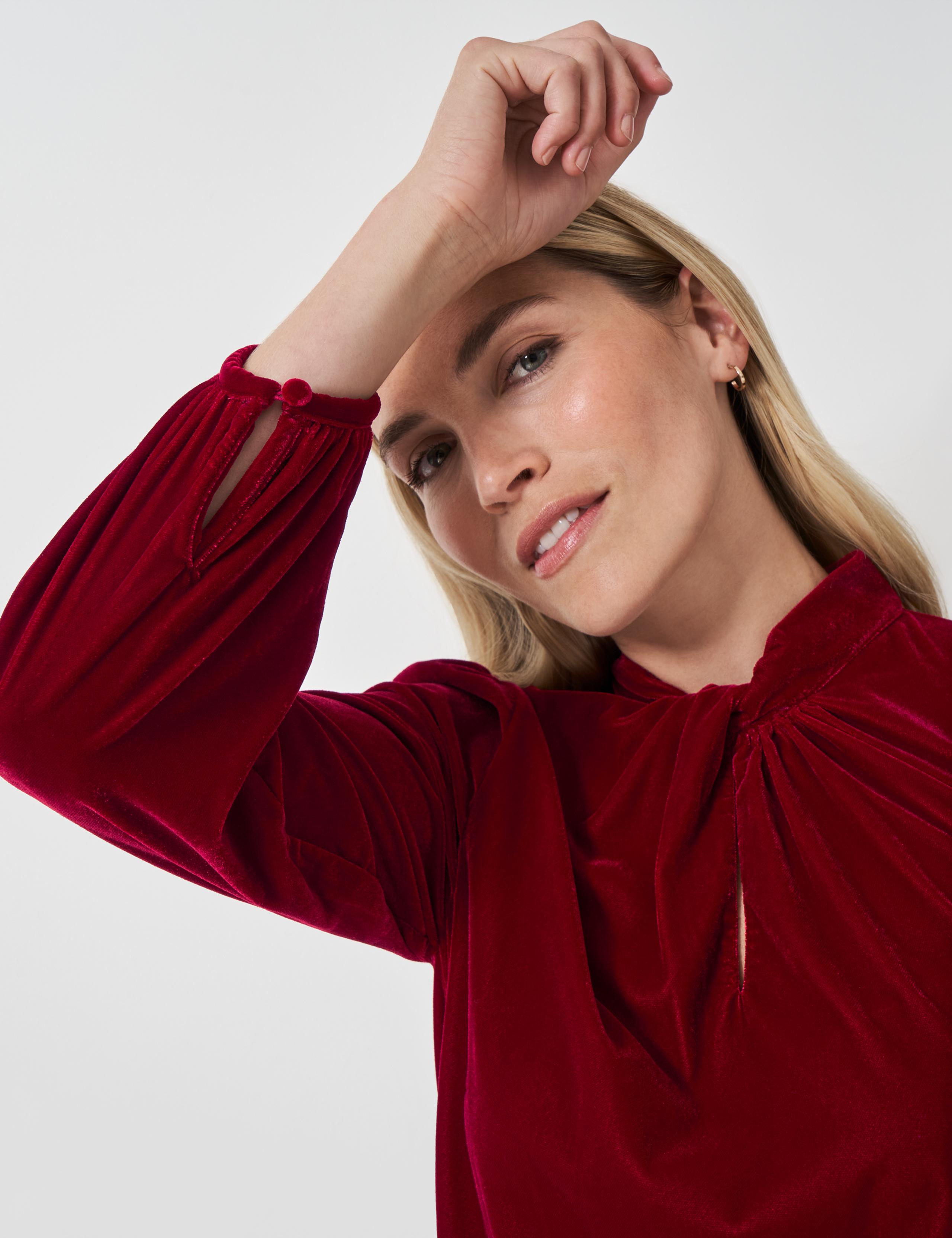 Velvet Twist Front Top 4 of 4