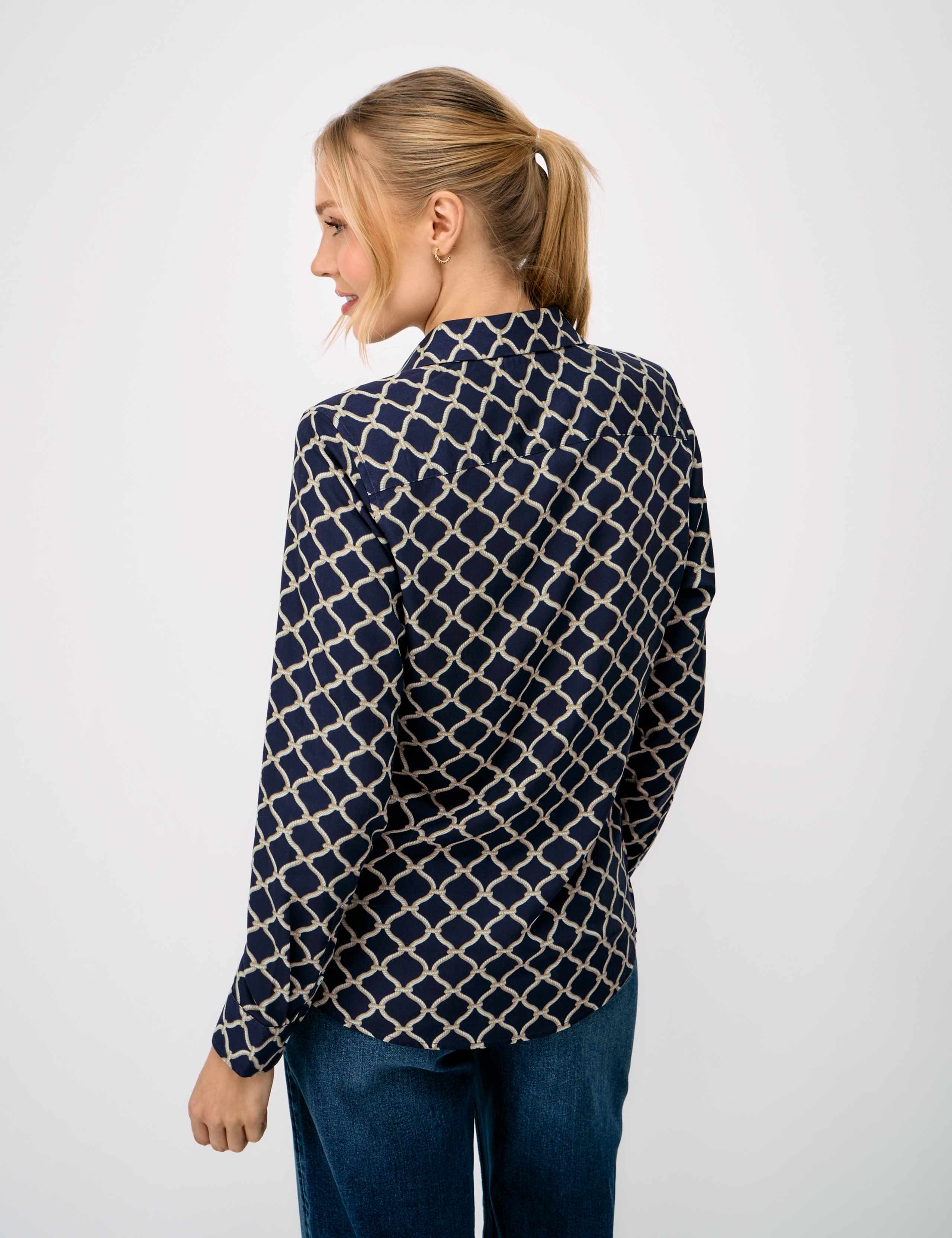 Lyocell Blend Printed Button Through Shirt 3 of 5