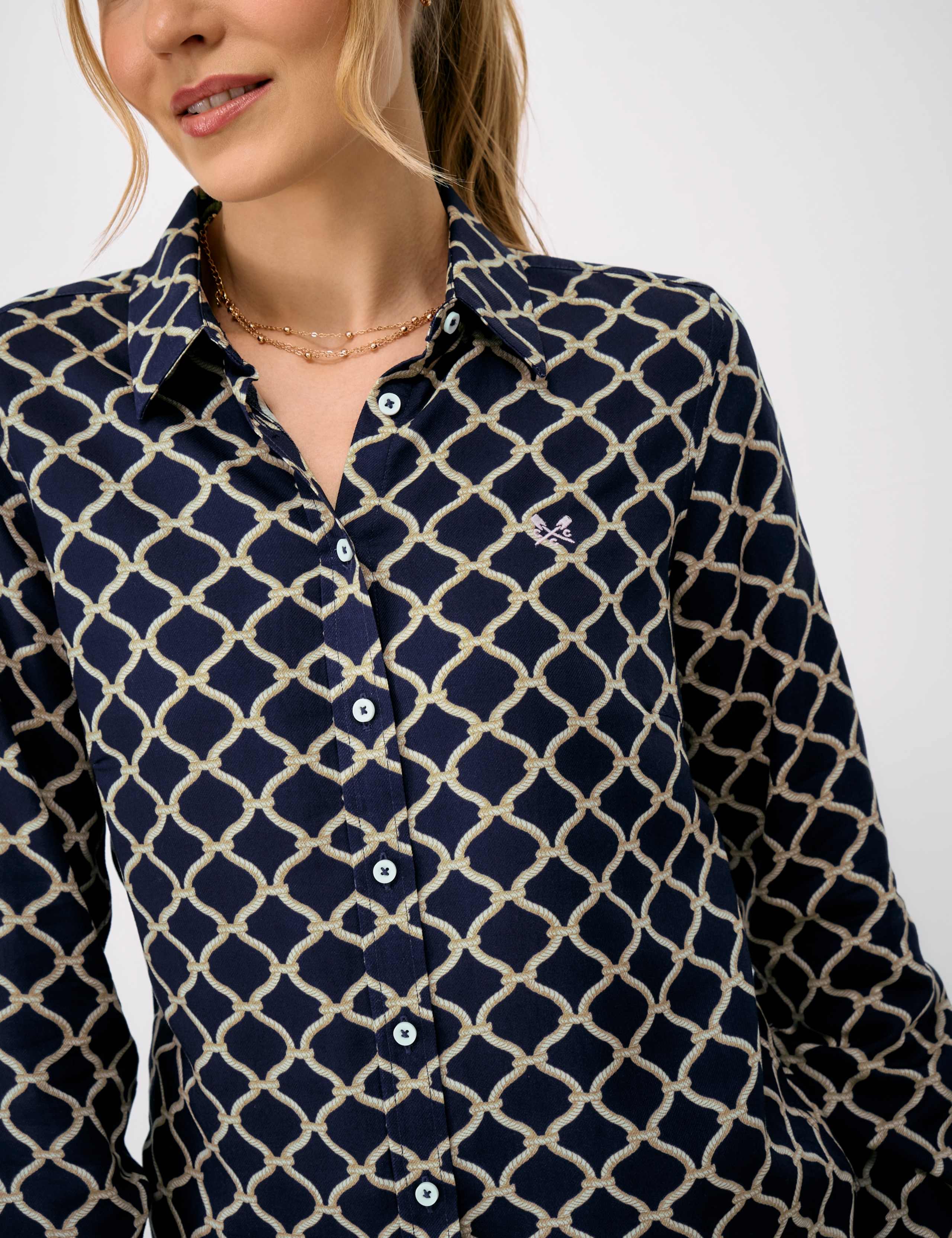 Lyocell Blend Printed Button Through Shirt 5 of 5