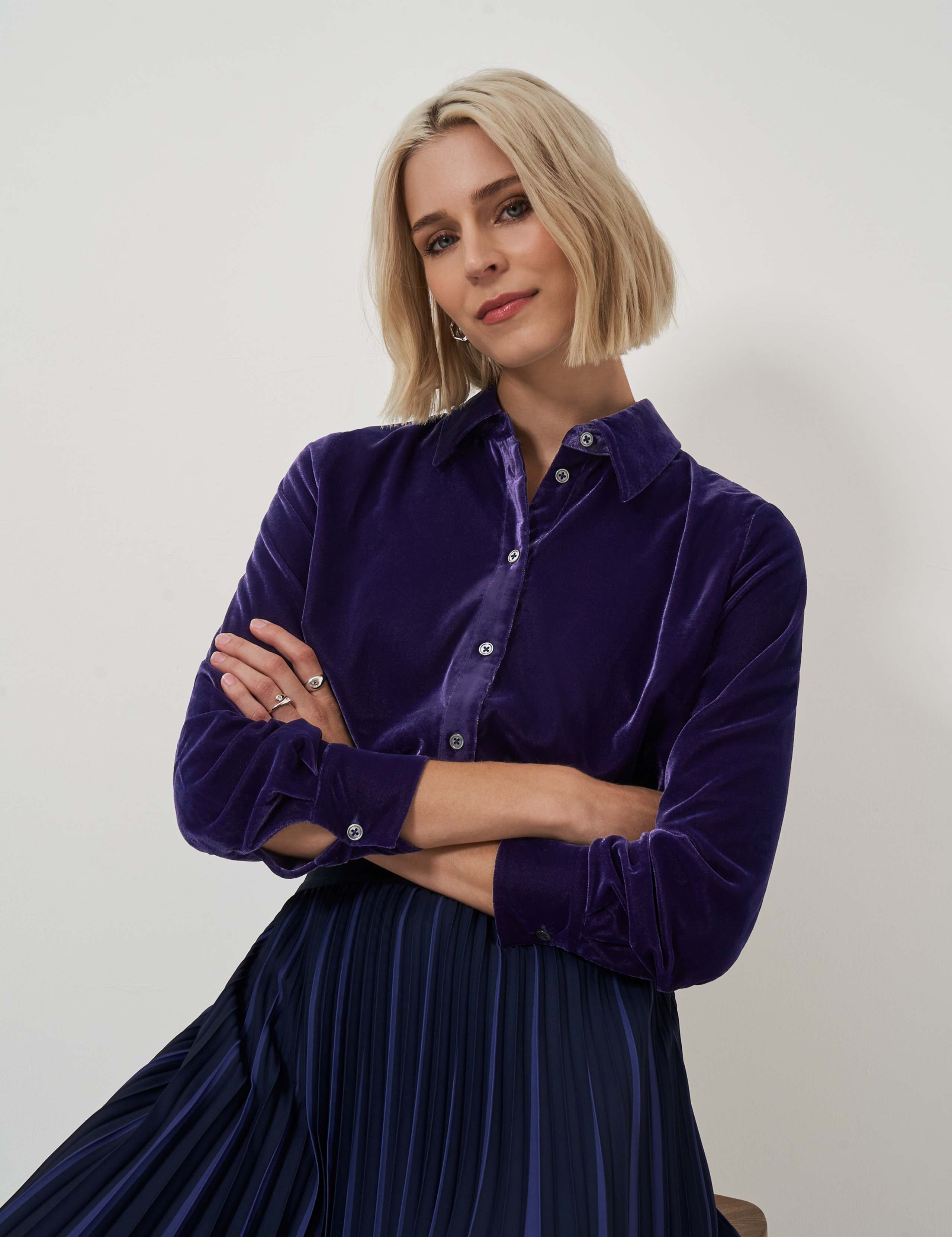 Velvet Collared Shirt 3 of 6