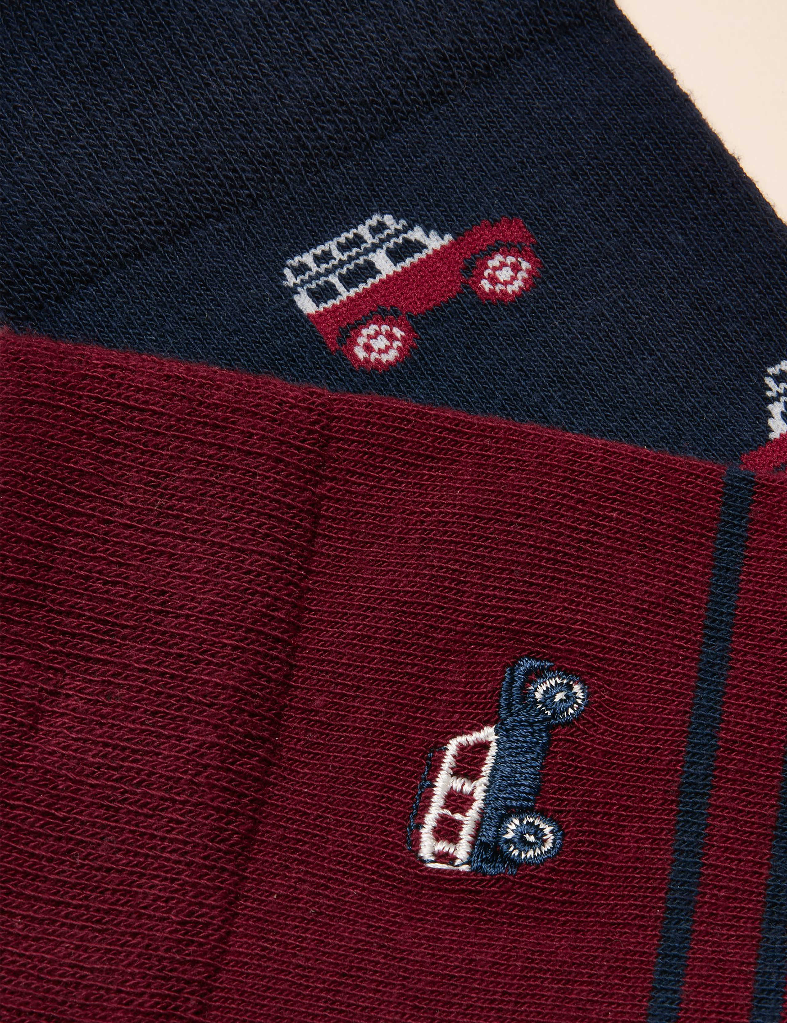 2pk Striped Cotton Rich Socks 2 of 3