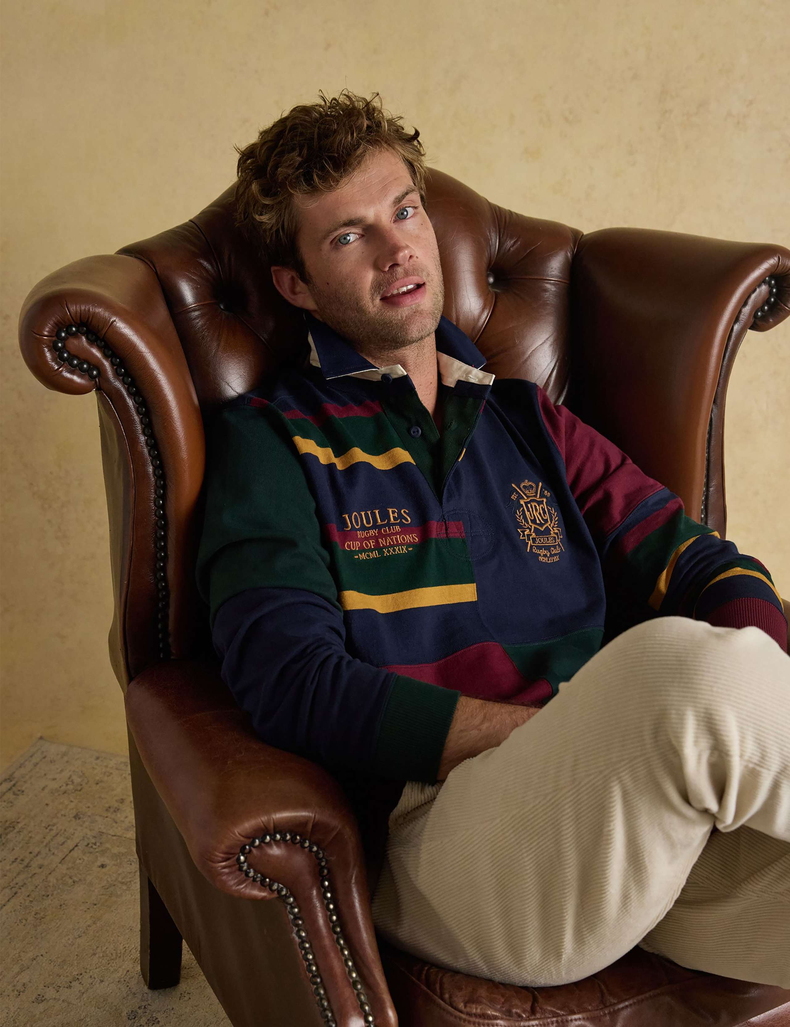 Pure Cotton Harlequin Rugby Shirt 5 of 10