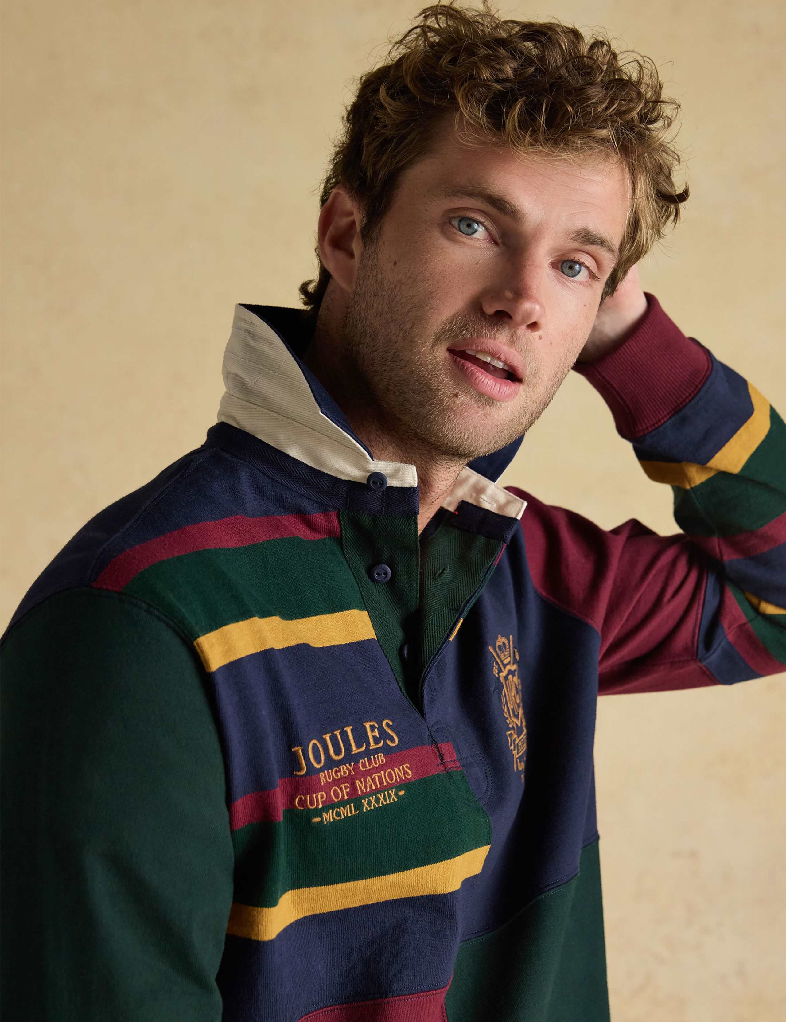 Pure Cotton Harlequin Rugby Shirt 6 of 10