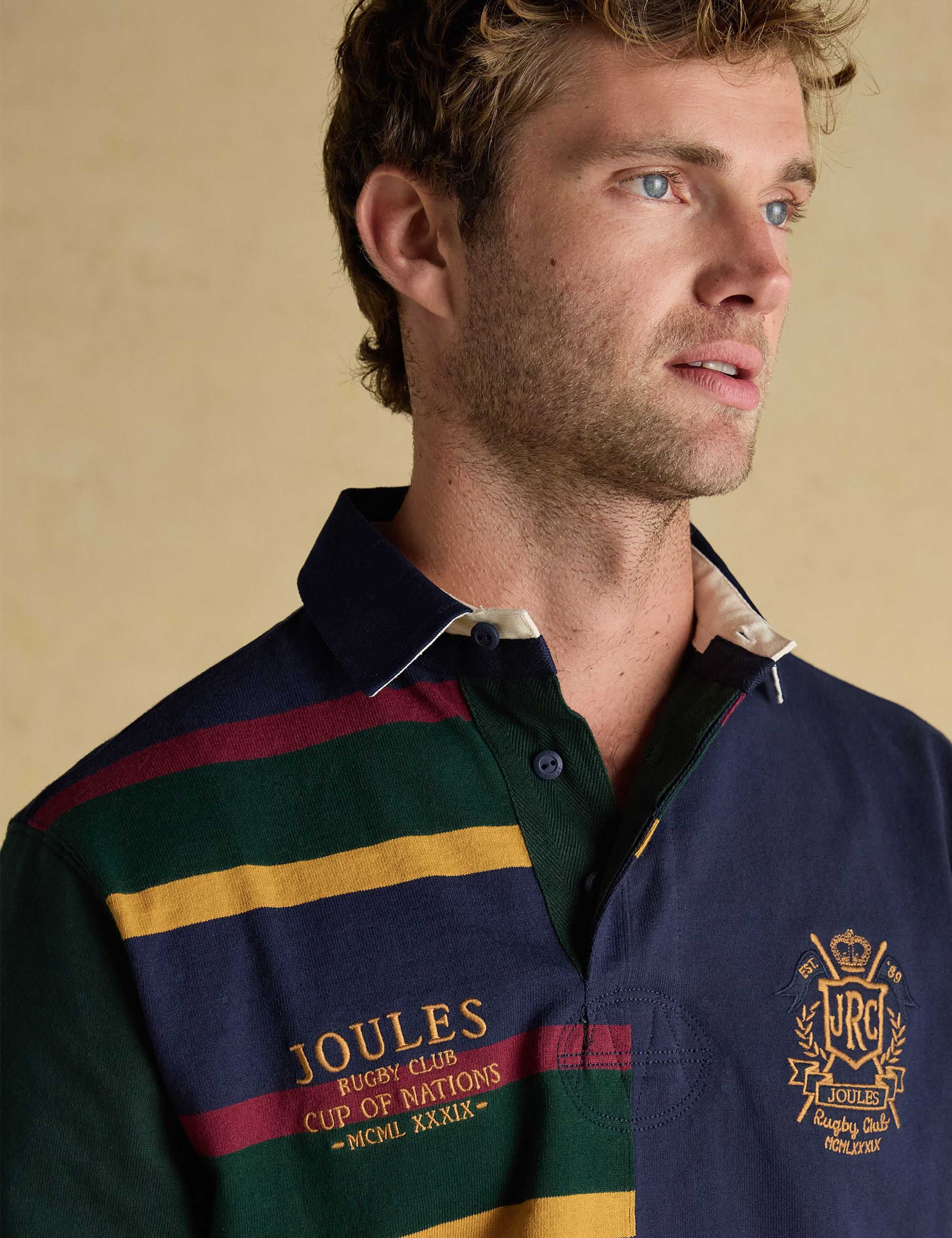 Pure Cotton Harlequin Rugby Shirt 7 of 10