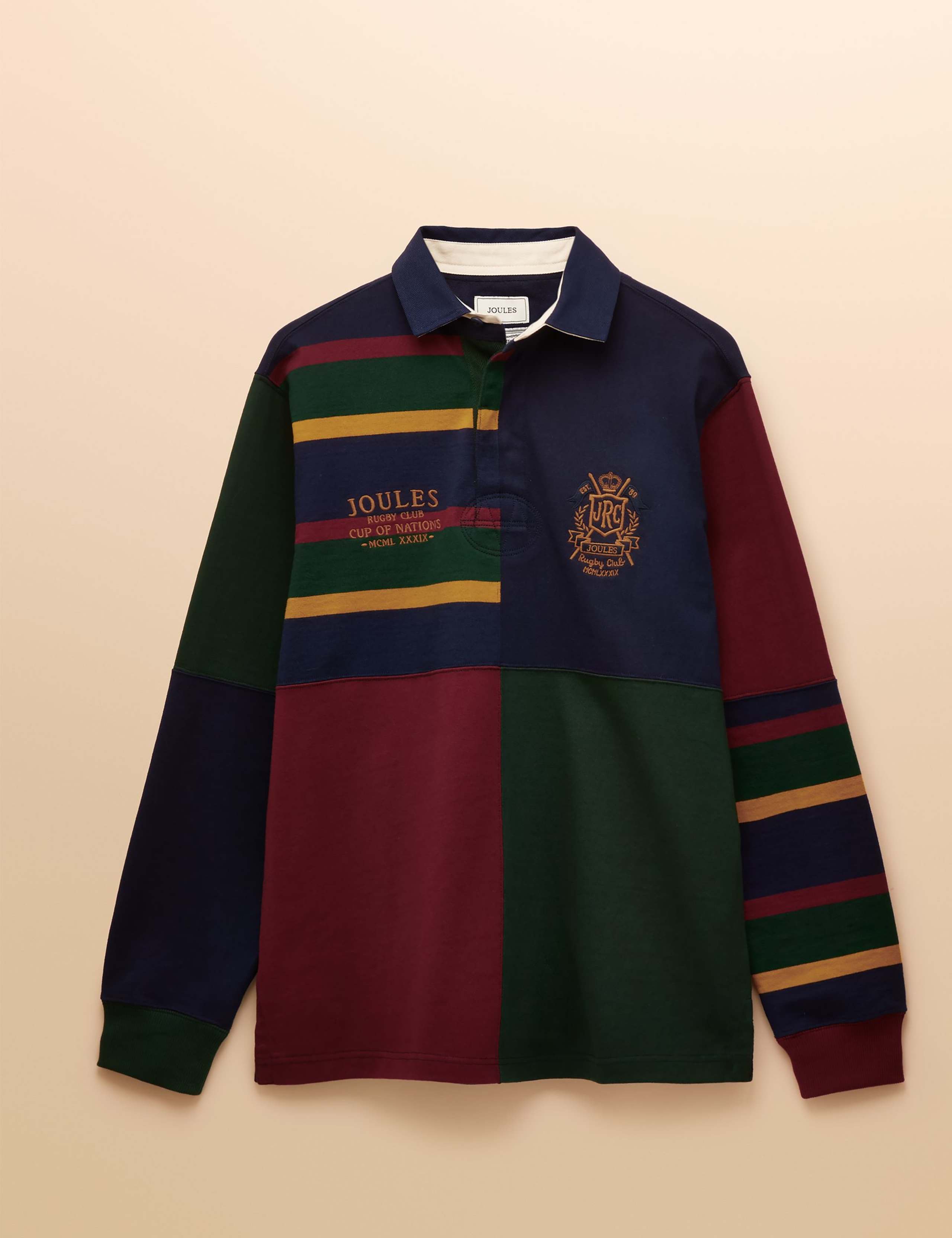 Pure Cotton Harlequin Rugby Shirt 2 of 10