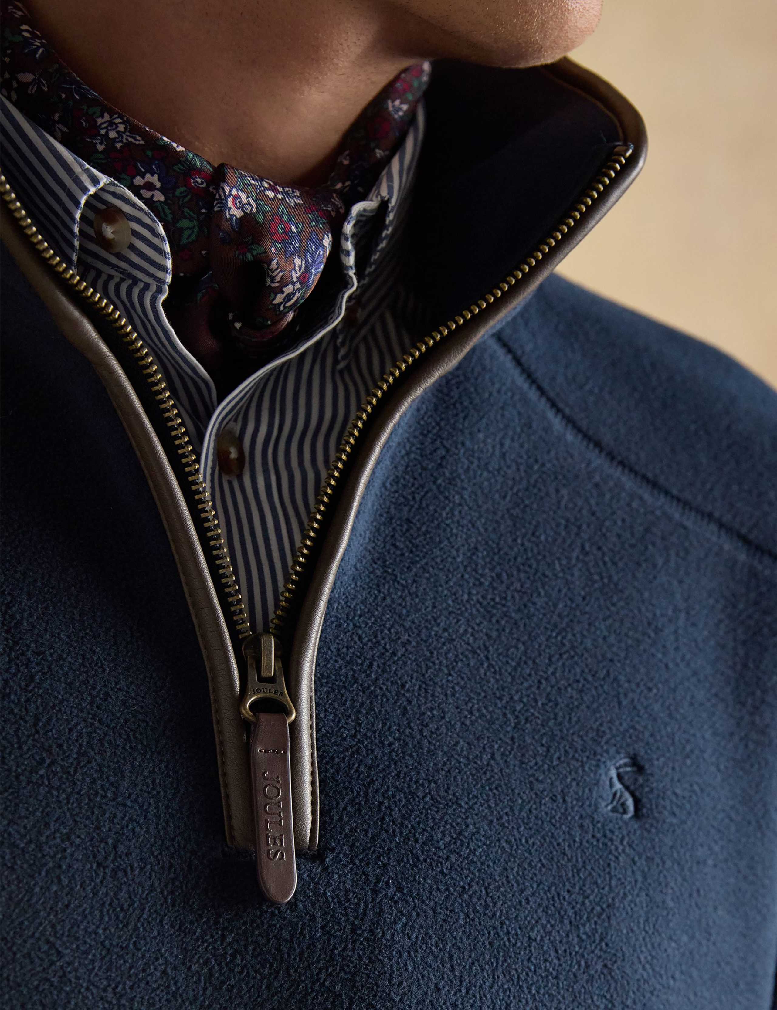 Fleece Funnel Neck Half Zip Sweatshirt 3 of 9