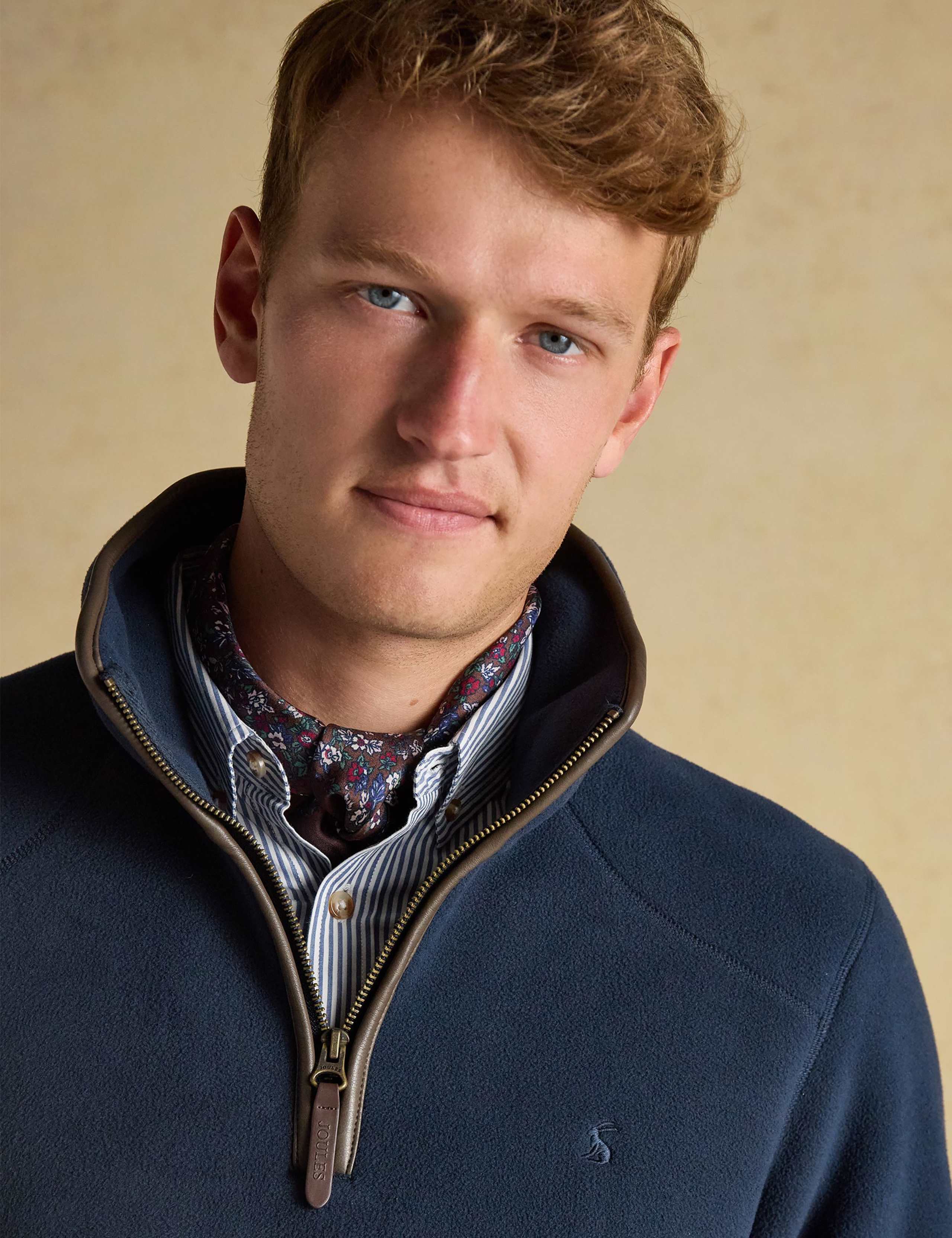 Fleece Funnel Neck Half Zip Sweatshirt 5 of 9