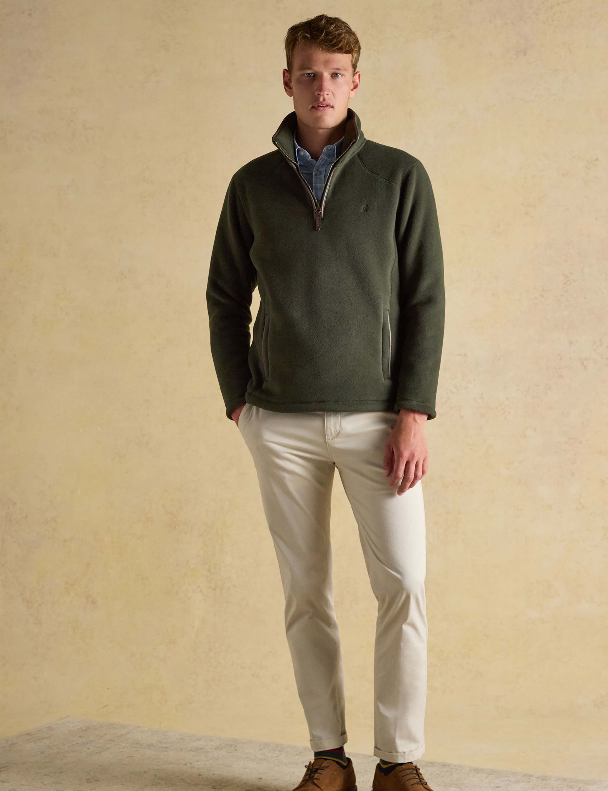 Fleece Funnel Neck Half Zip Sweatshirt 7 of 8