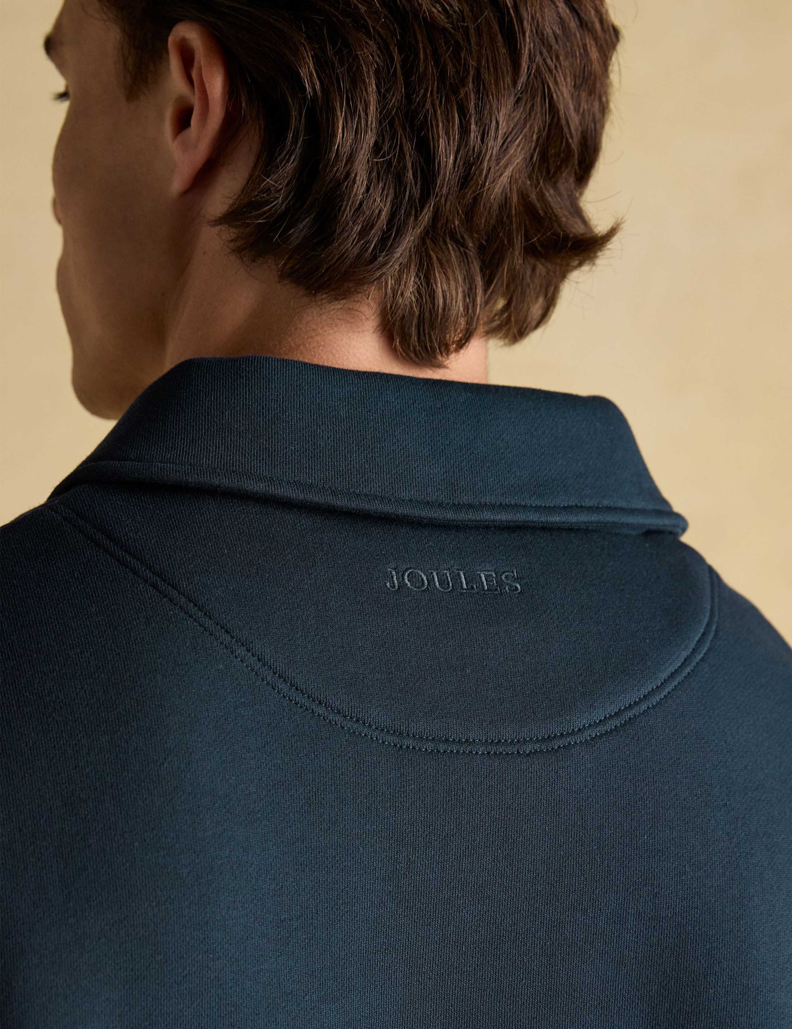 Cotton Rich Half Zip Collared Sweatshirt 6 of 8